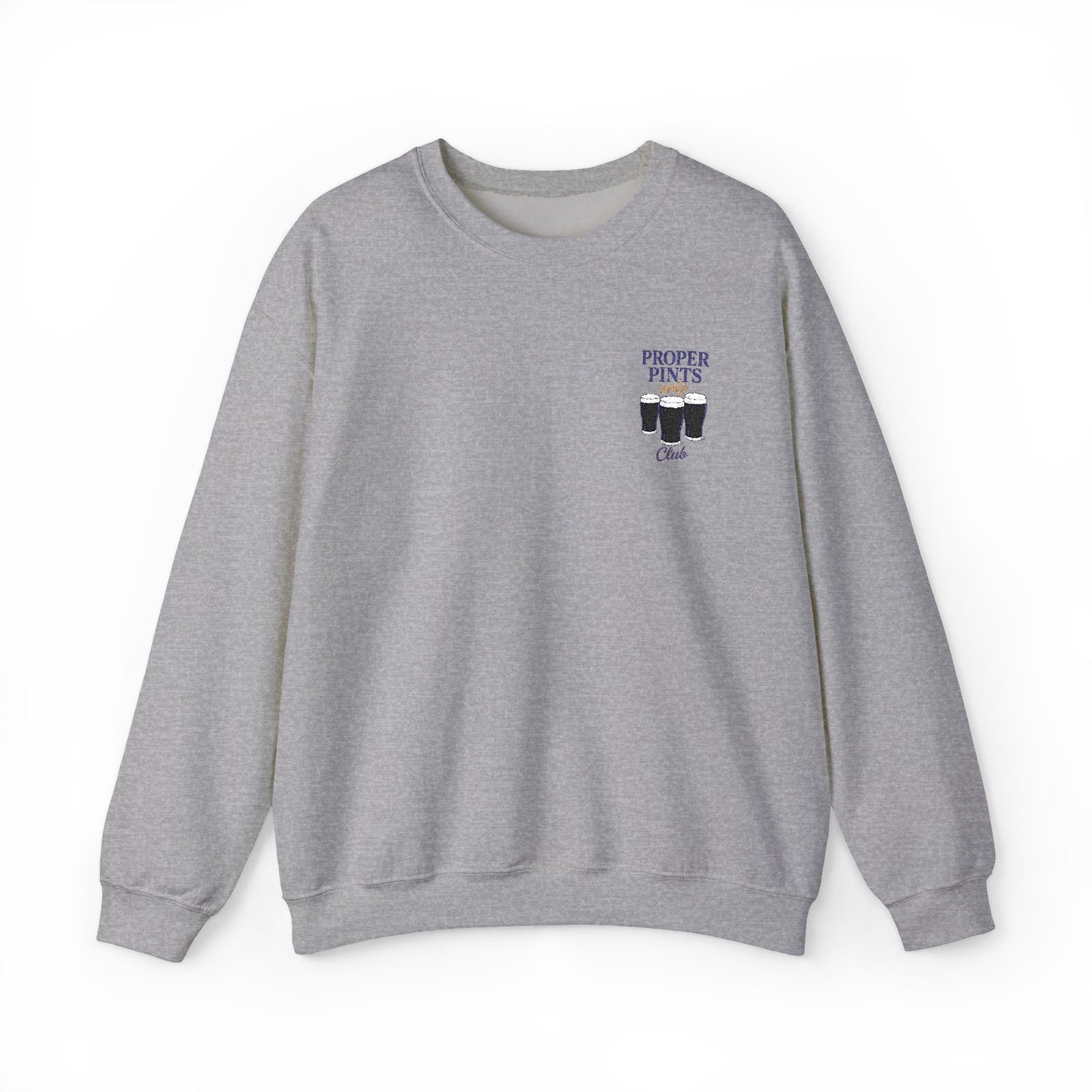Proper Pints Club Embroidered Crewneck