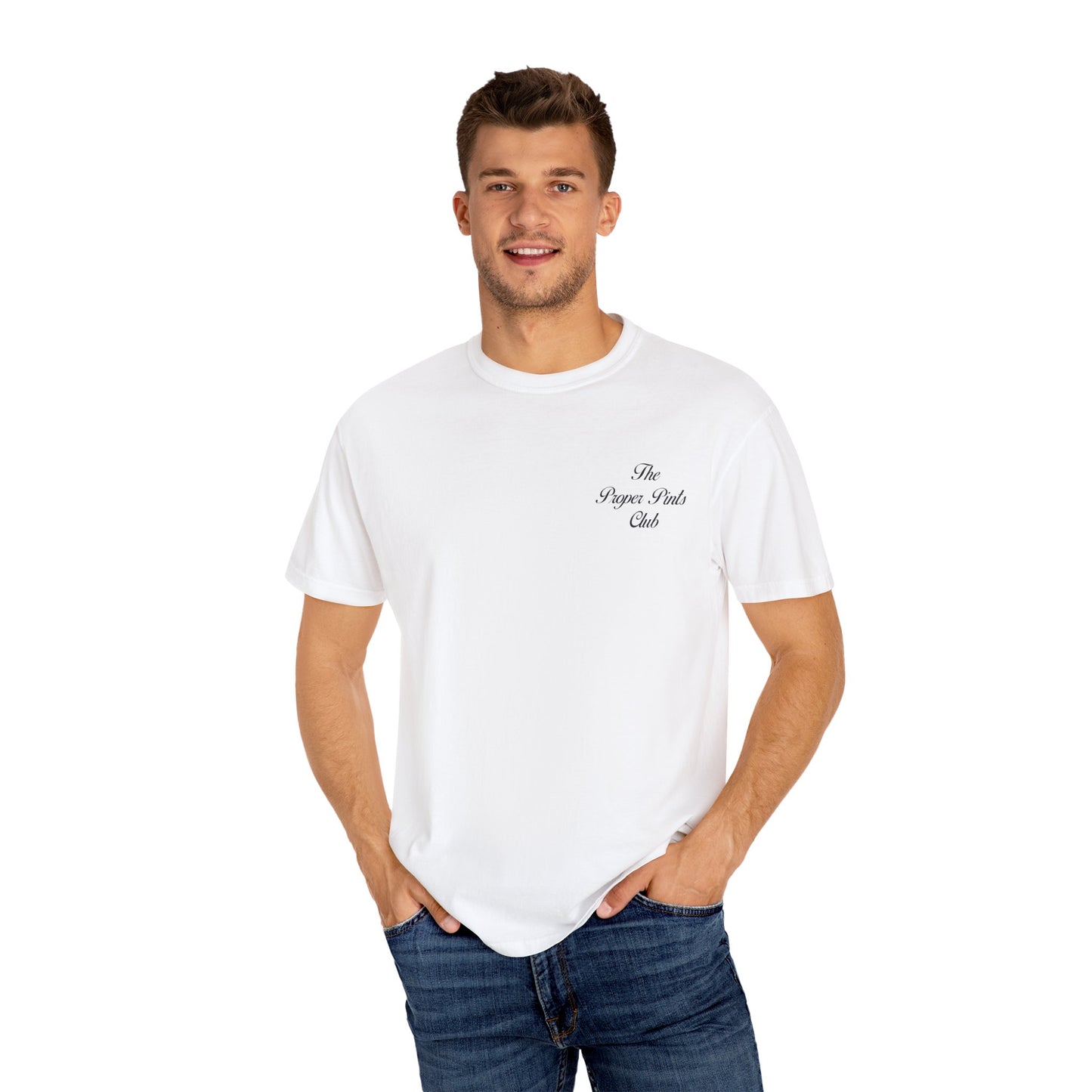 Unisex T-Shirt Proper Pints Guinness Club Front and Back Design