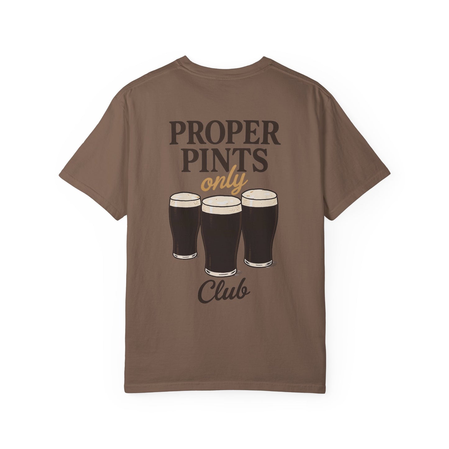 Proper Pints Guinness Club T Shirt- Front and Back Design