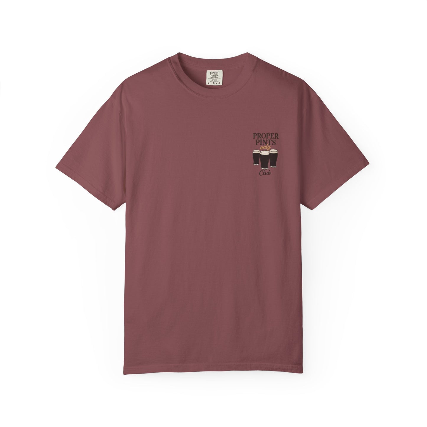 Proper Pints Guinness Club T Shirt- Front and Back Design