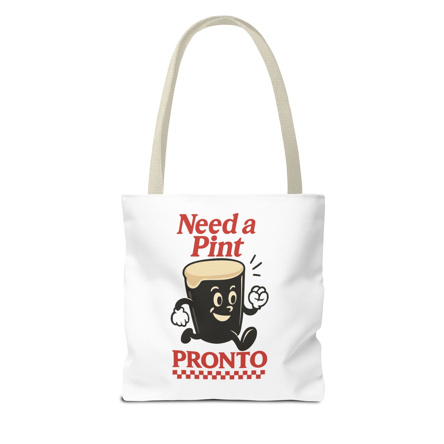 Funny Beer Lover Tote Bag - Need a Pint Pronto, Guinness lover tote bag, Great for Parties, Gifts, and Everyday Use