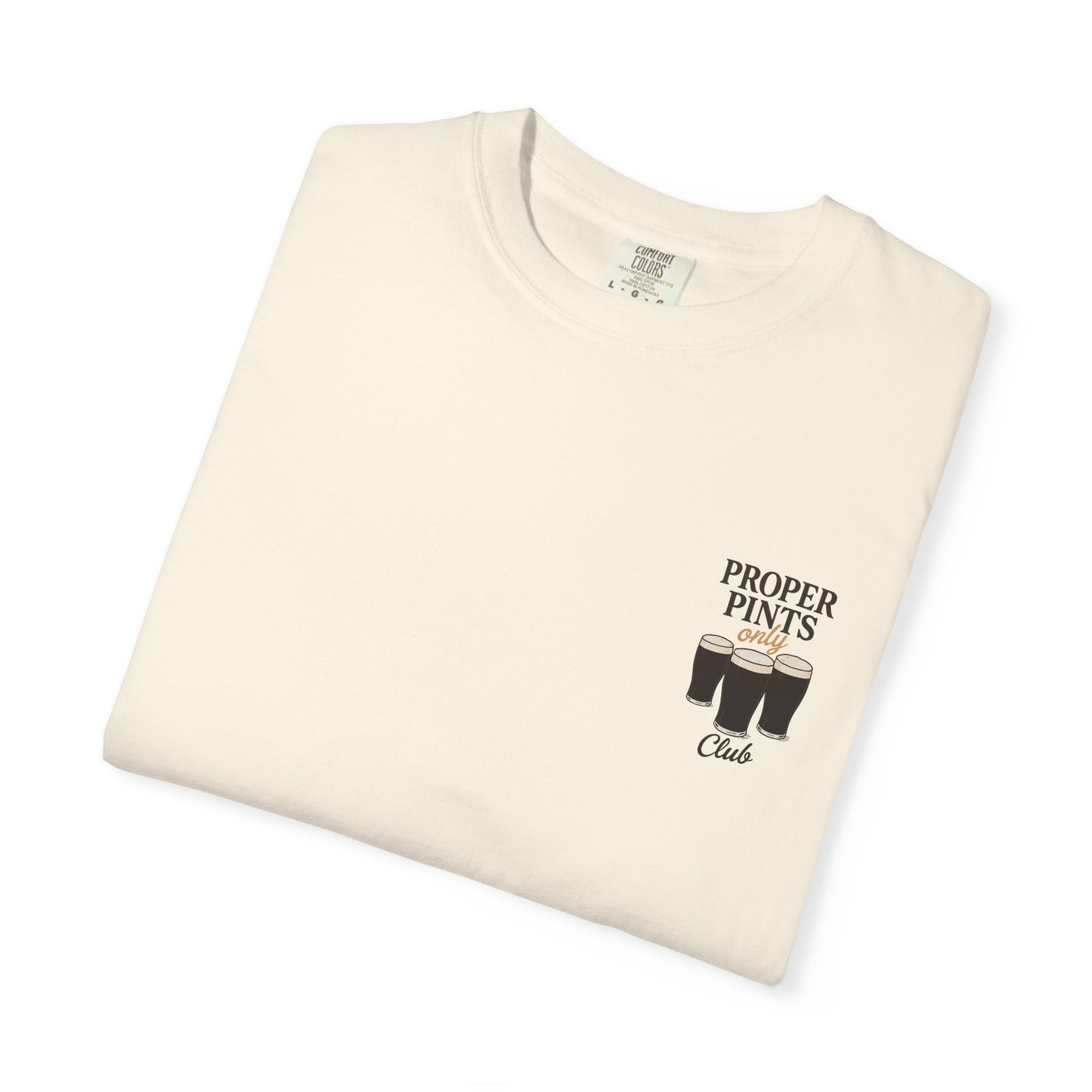 Proper Pints Guinness Club T Shirt- Front and Back Design