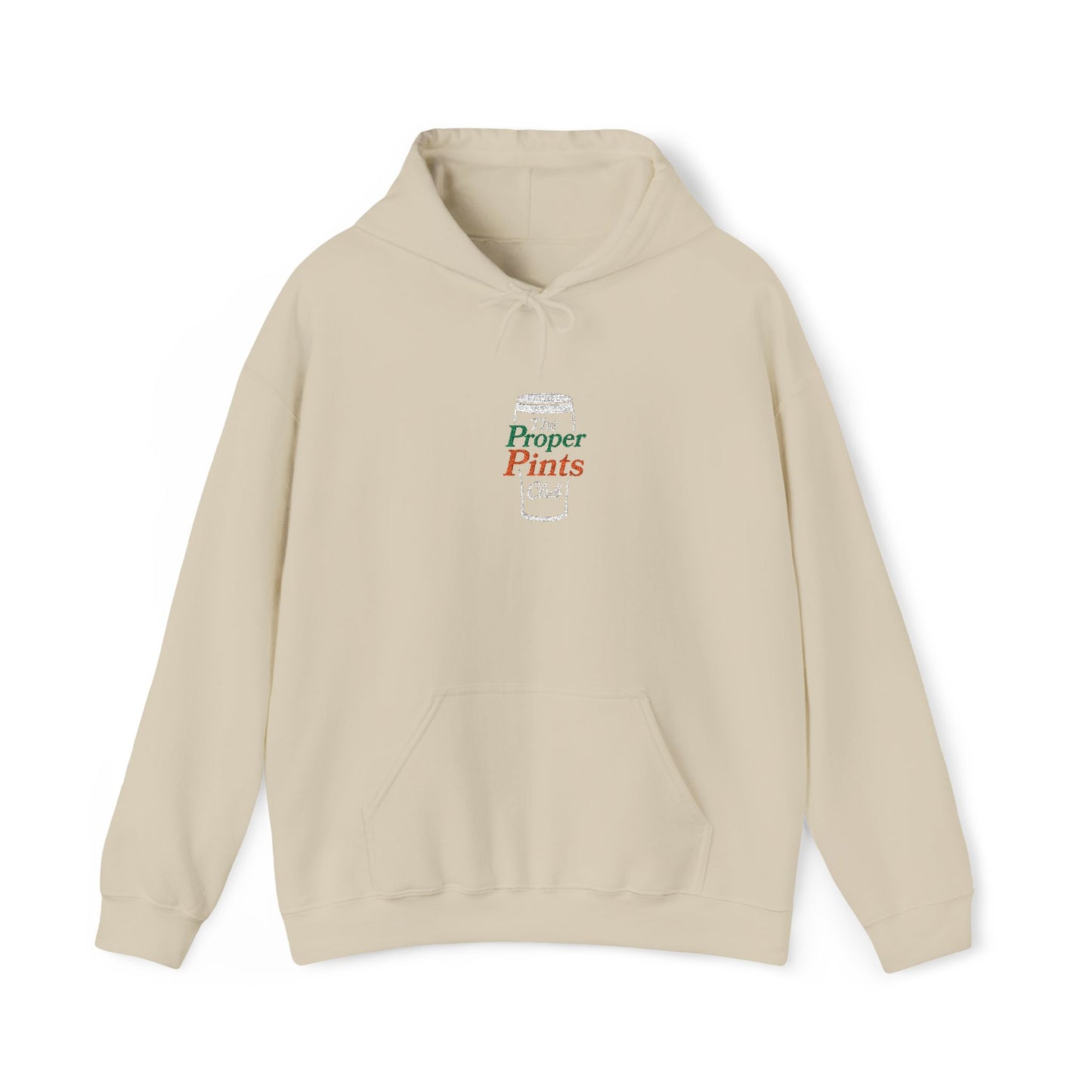 Embroidered Hoodie - The Proper Pints Club, Ireland Colours