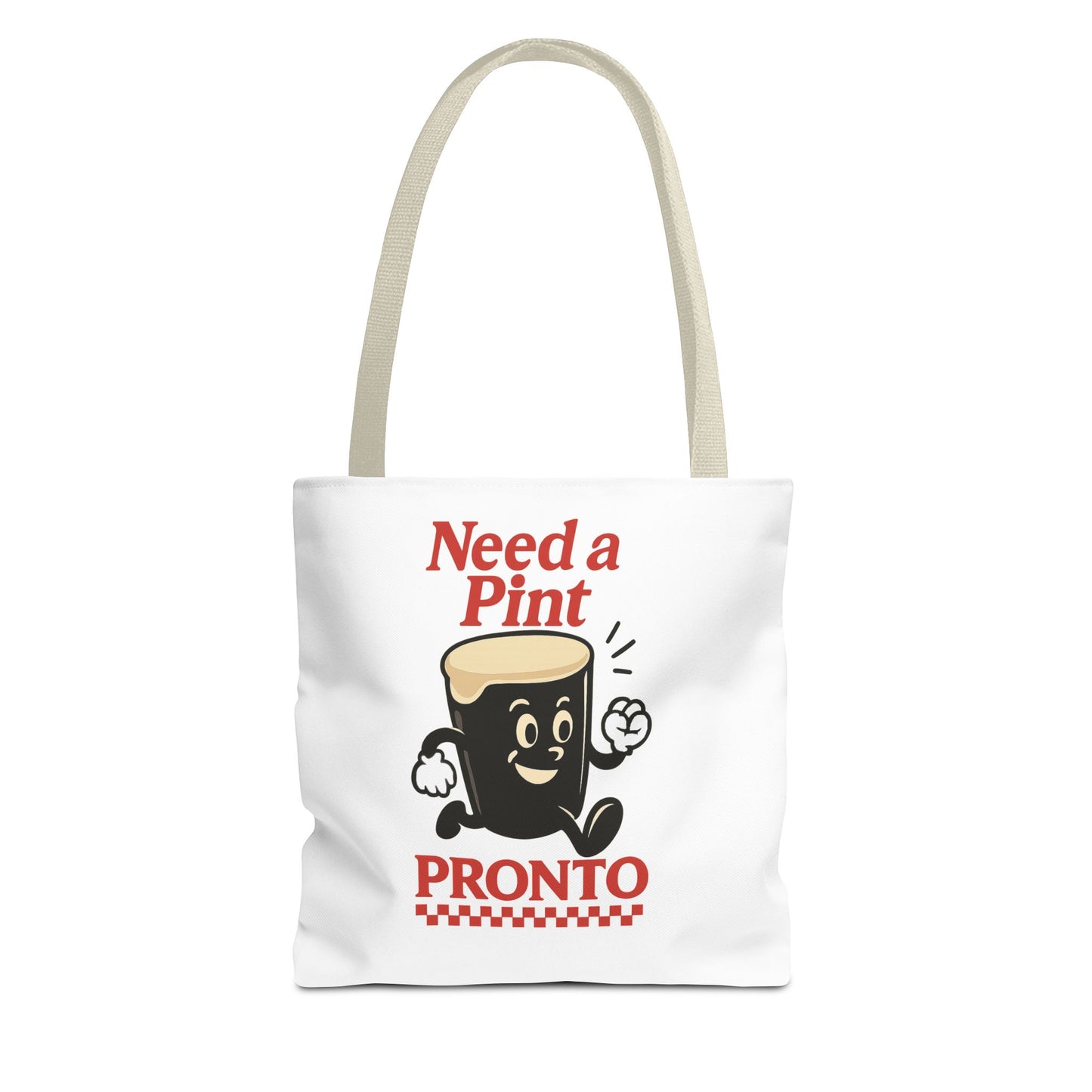 Funny Beer Lover Tote Bag - Need a Pint Pronto, Guinness lover tote bag, Great for Parties, Gifts, and Everyday Use