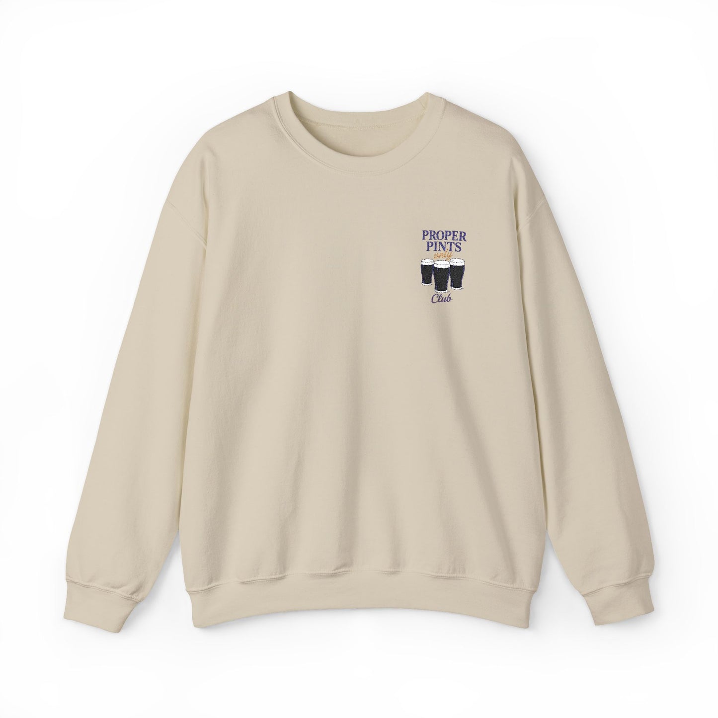 Proper Pints Club Embroidered Crewneck