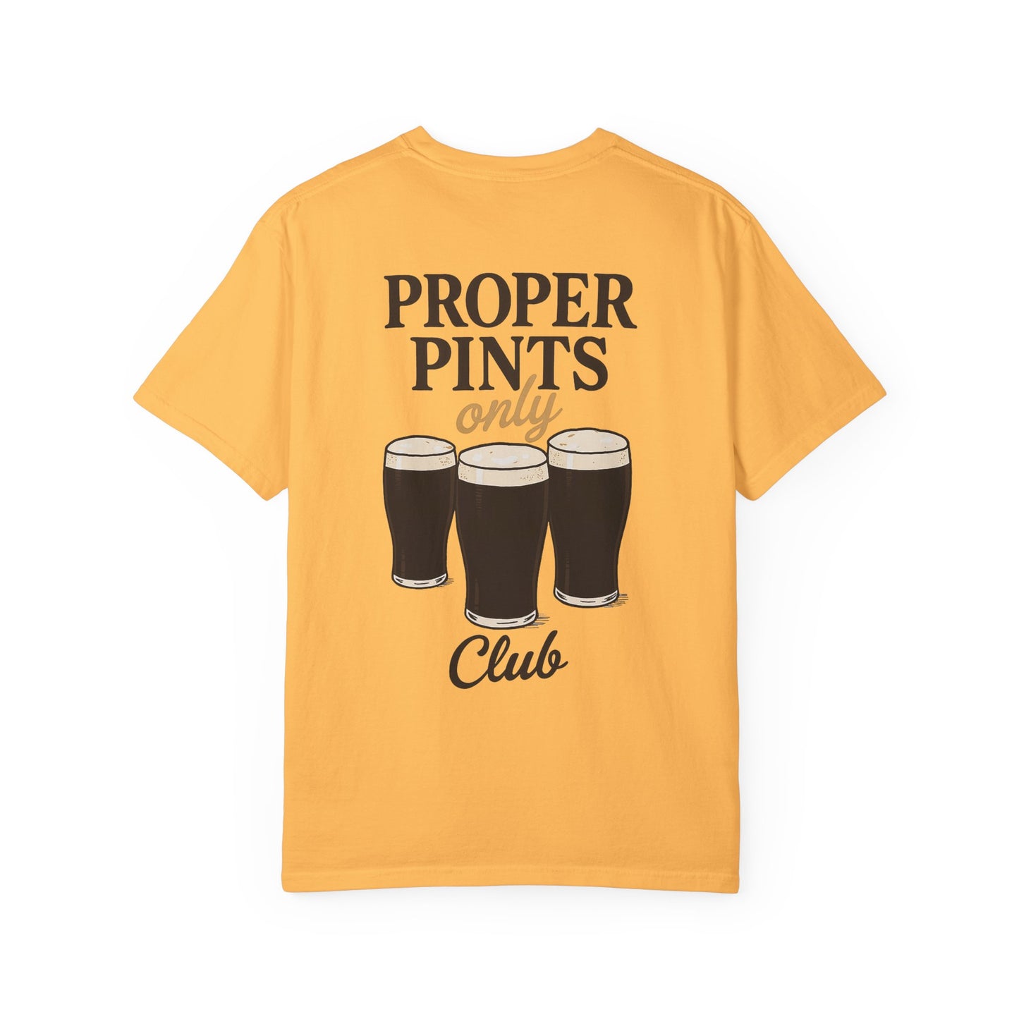 Proper Pints Guinness Club T Shirt- Front and Back Design