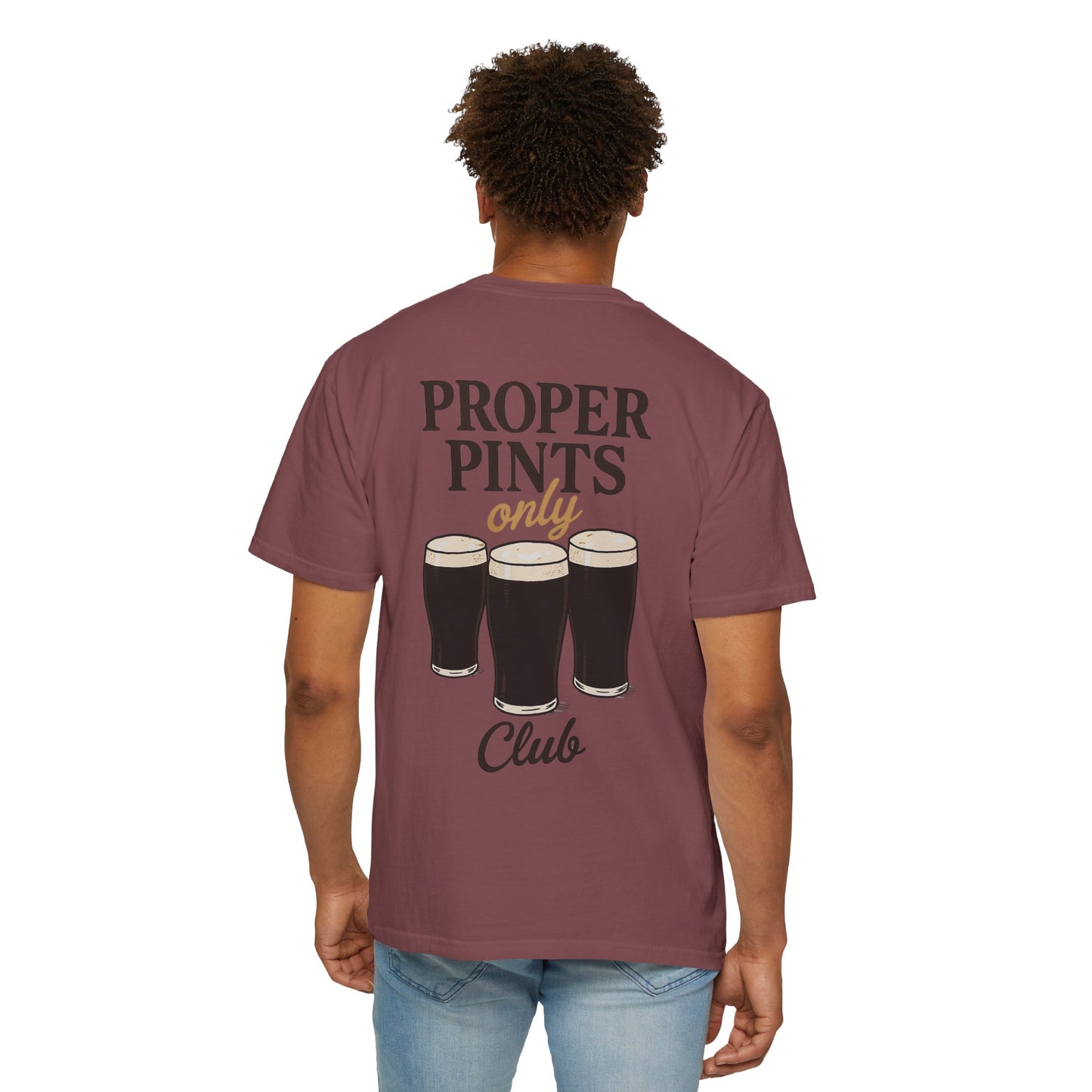 Proper Pints Guinness Club T Shirt- Front and Back Design