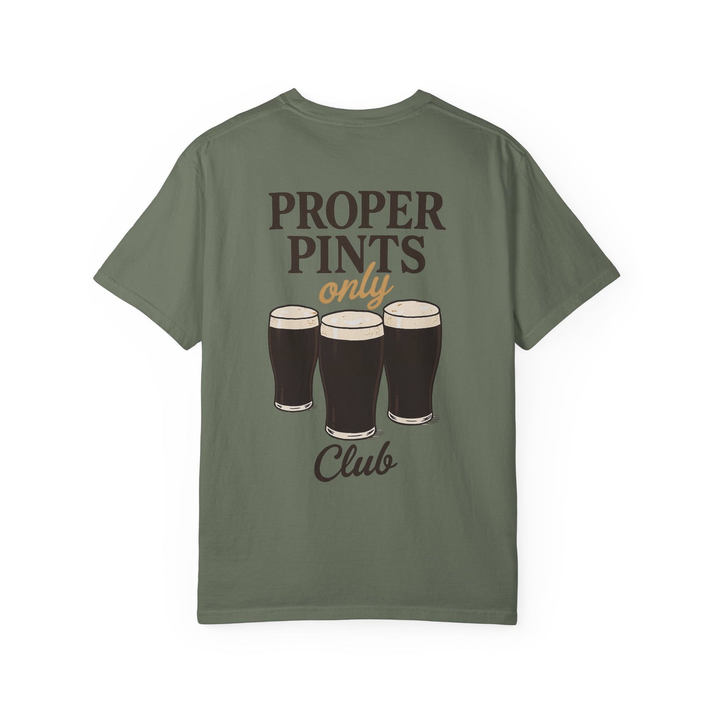 Proper Pints Guinness Club T Shirt- Front and Back Design