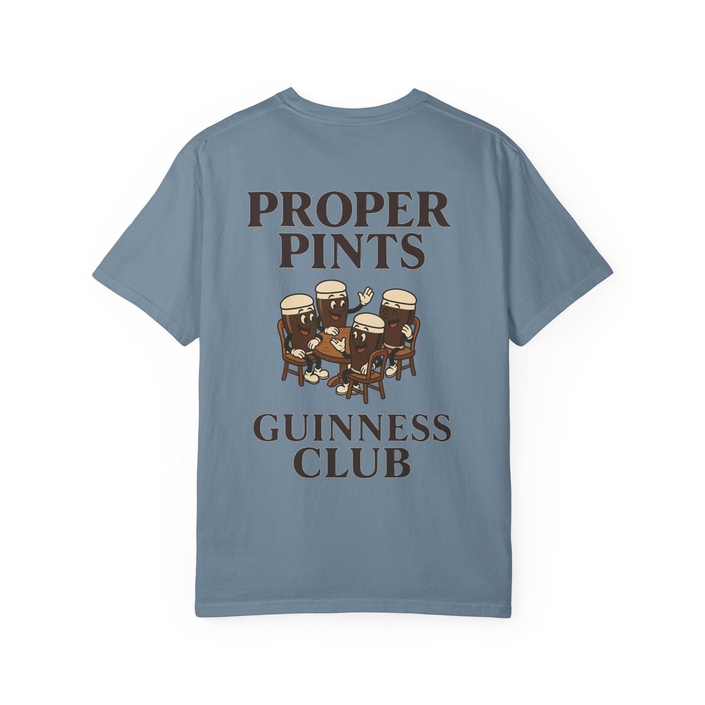 Unisex T-Shirt Proper Pints Guinness Club Front and Back Design