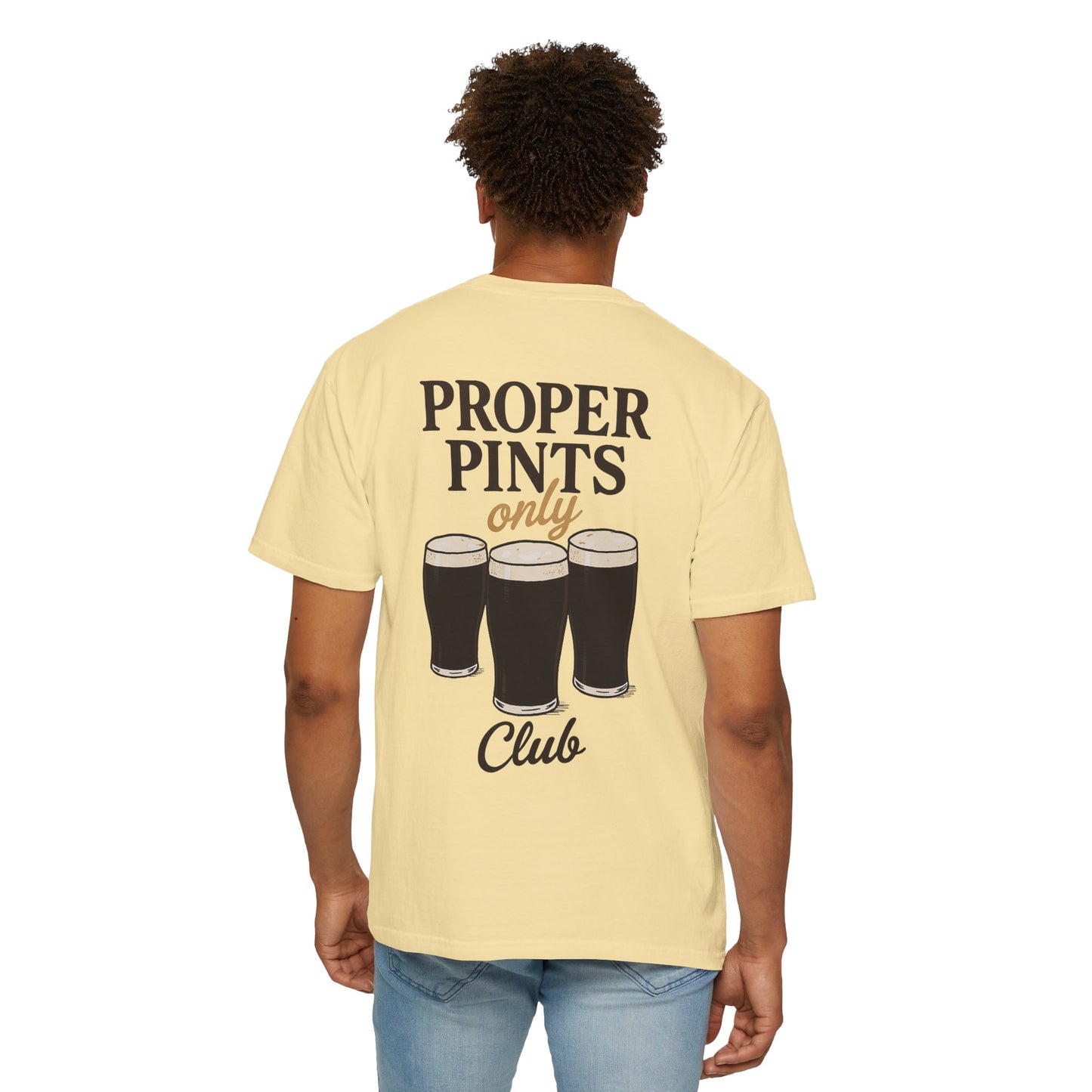 Proper Pints Guinness Club T Shirt- Front and Back Design