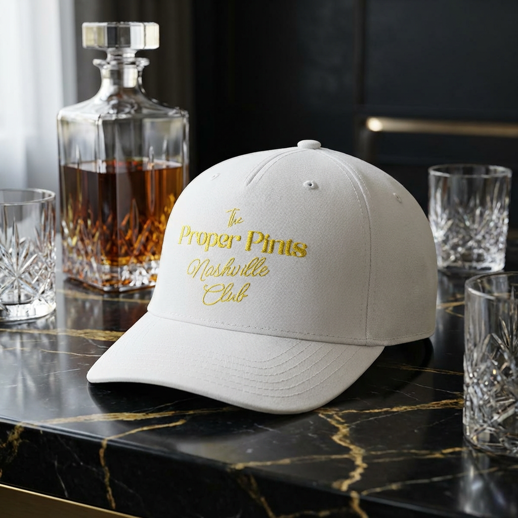 Proper Pints Nashville Club (Gold embroidery) 5 Panel Snapback