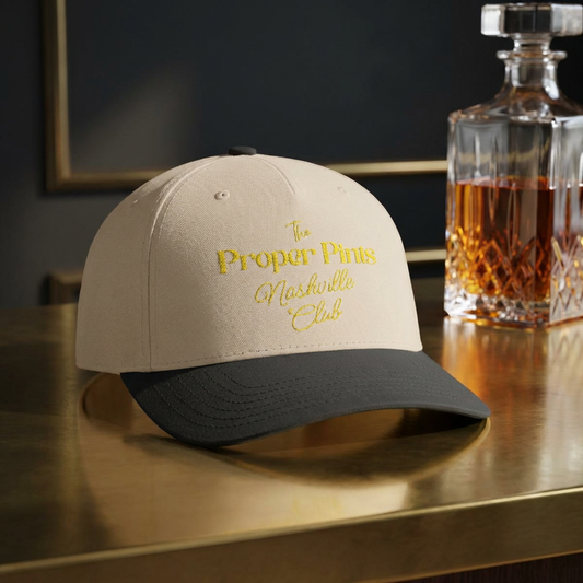 Proper Pints Nashville Club (Gold embroidery) 5 Panel Snapback