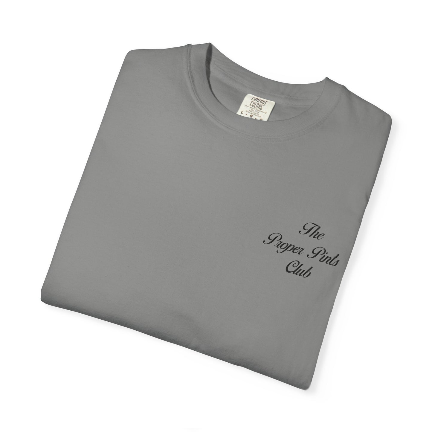 Unisex T-Shirt Proper Pints Guinness Club Front and Back Design