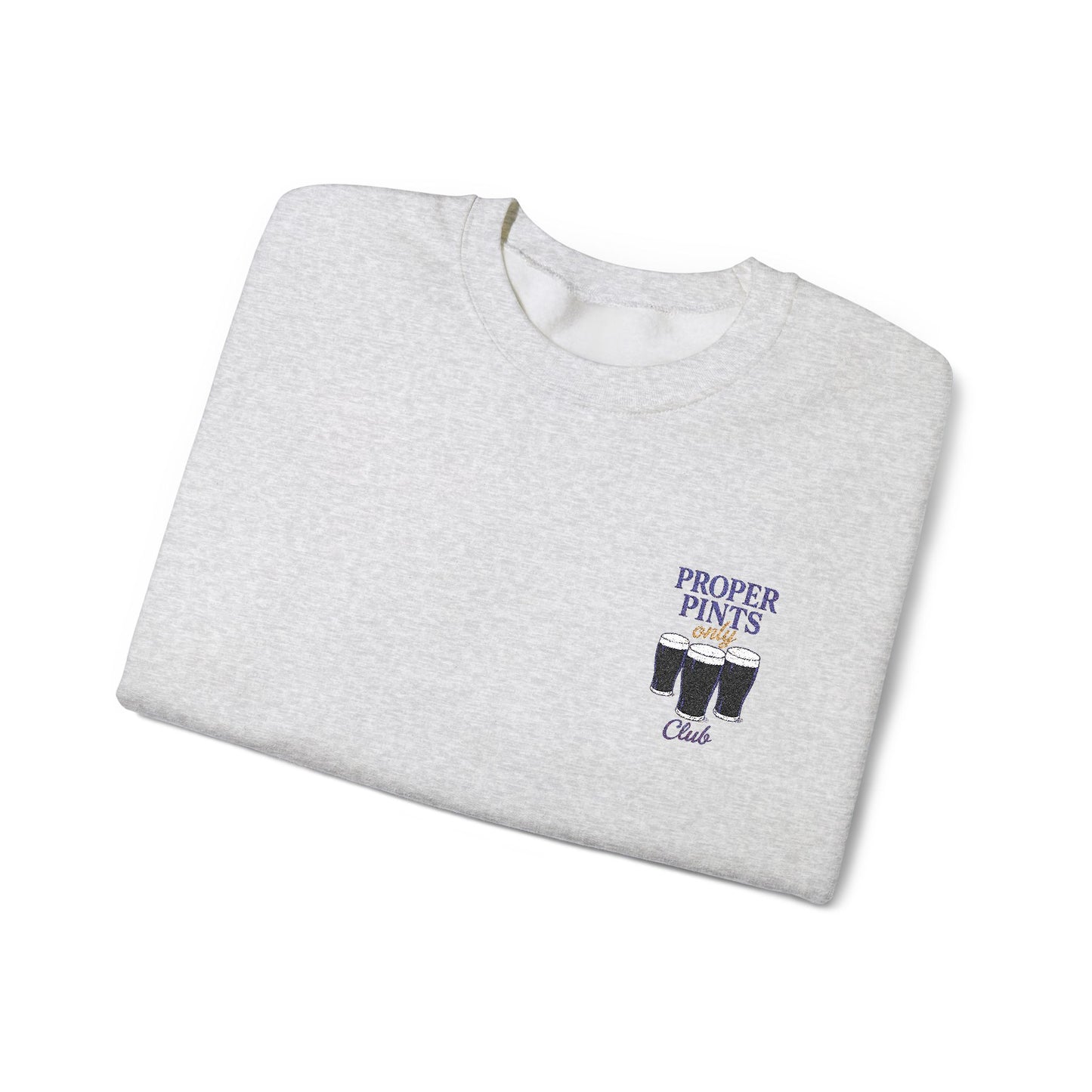 Proper Pints Club Embroidered Crewneck