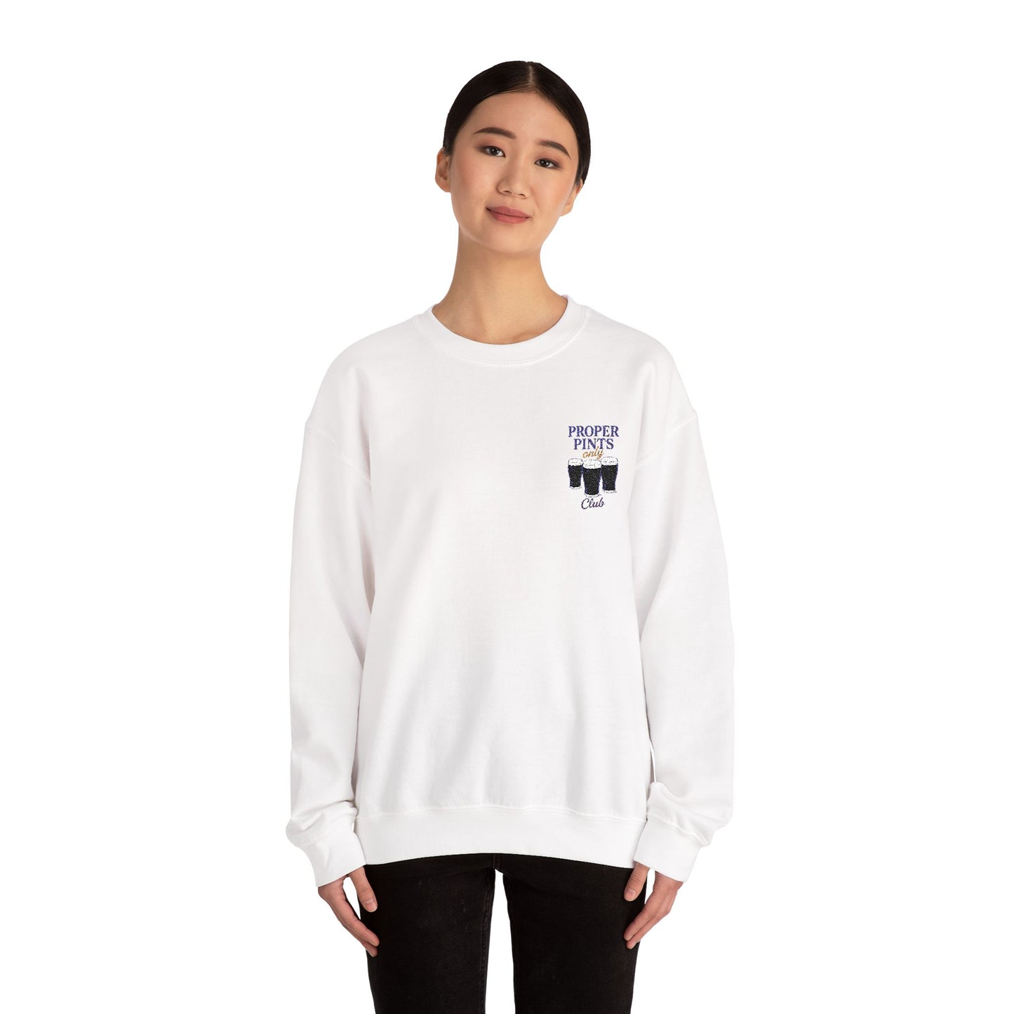 Proper Pints Club Embroidered Crewneck