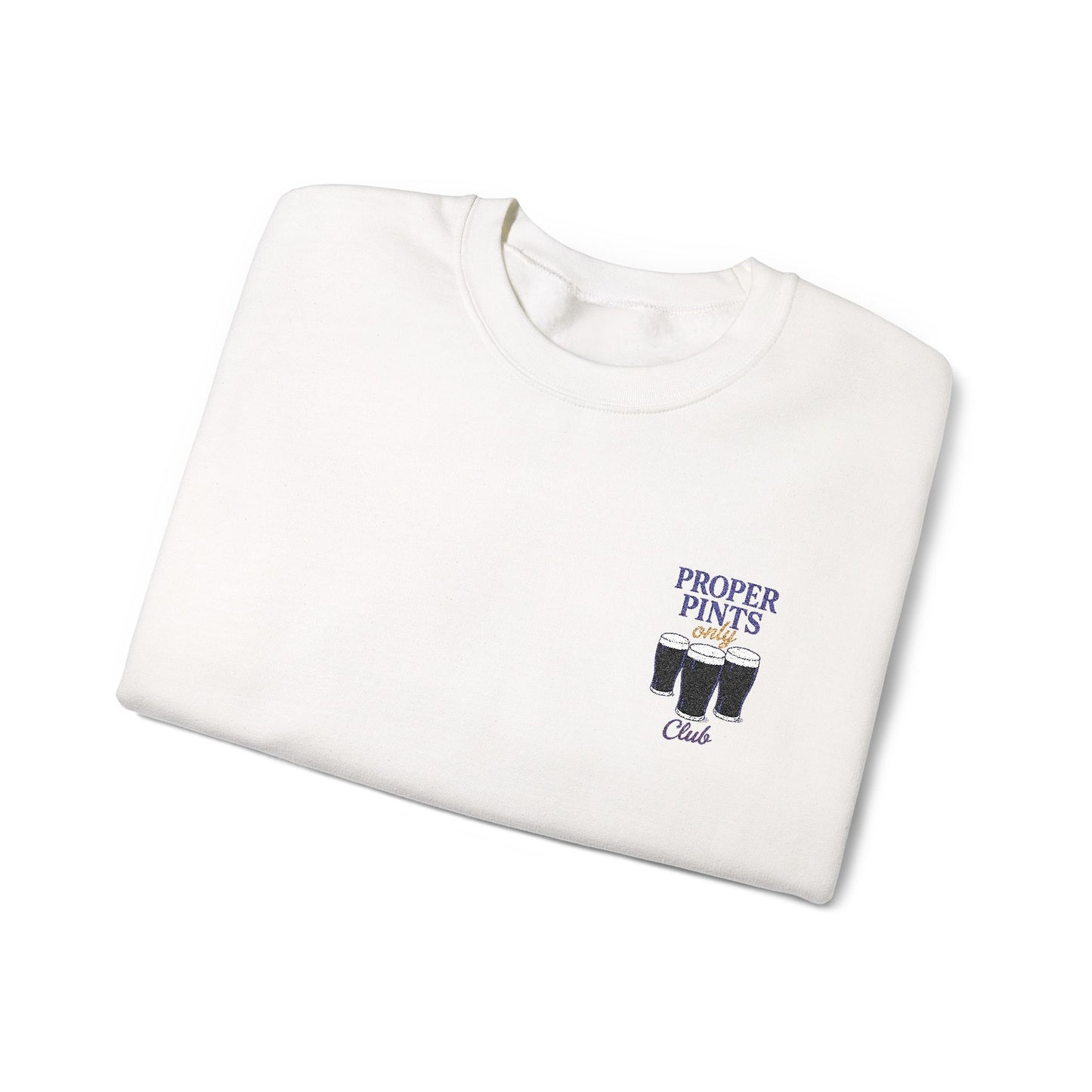 Proper Pints Club Embroidered Crewneck