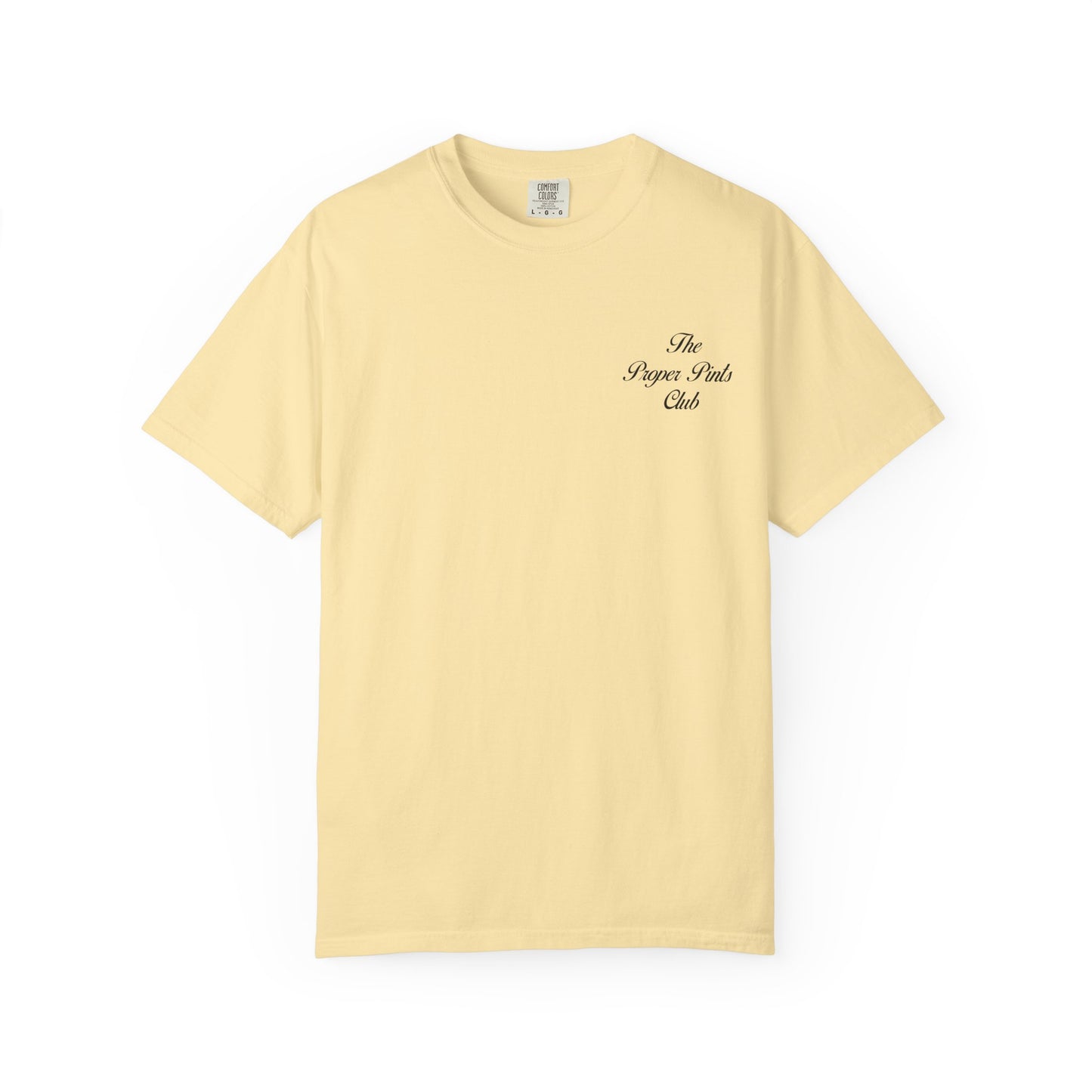 Unisex T-Shirt Proper Pints Guinness Club Front and Back Design