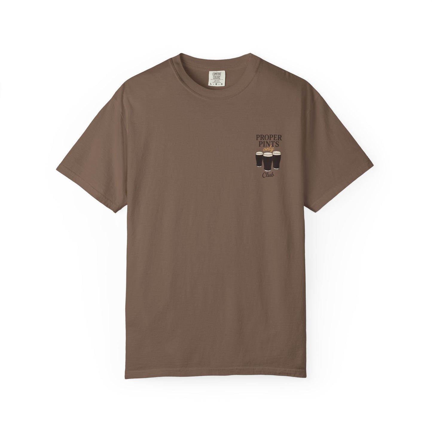 Proper Pints Guinness Club T Shirt- Front and Back Design