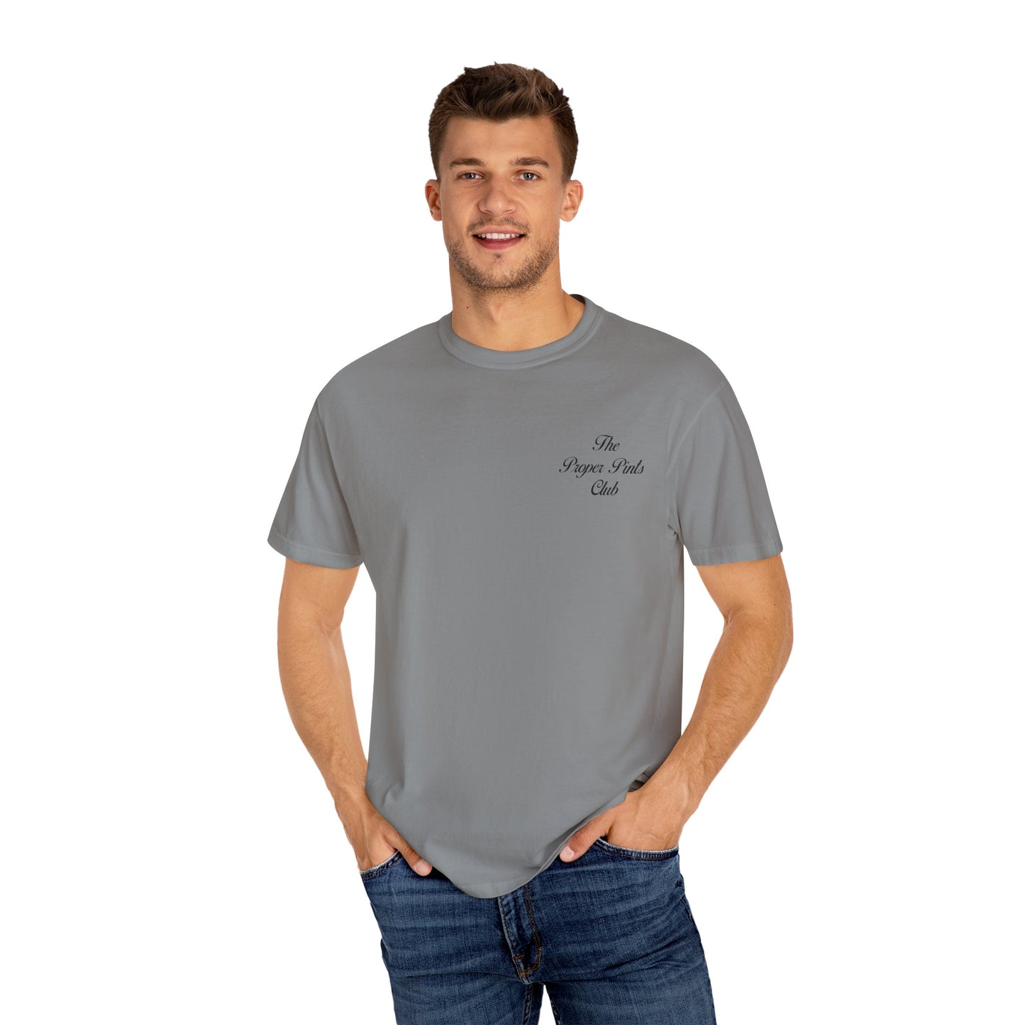 Unisex T-Shirt Proper Pints Guinness Club Front and Back Design