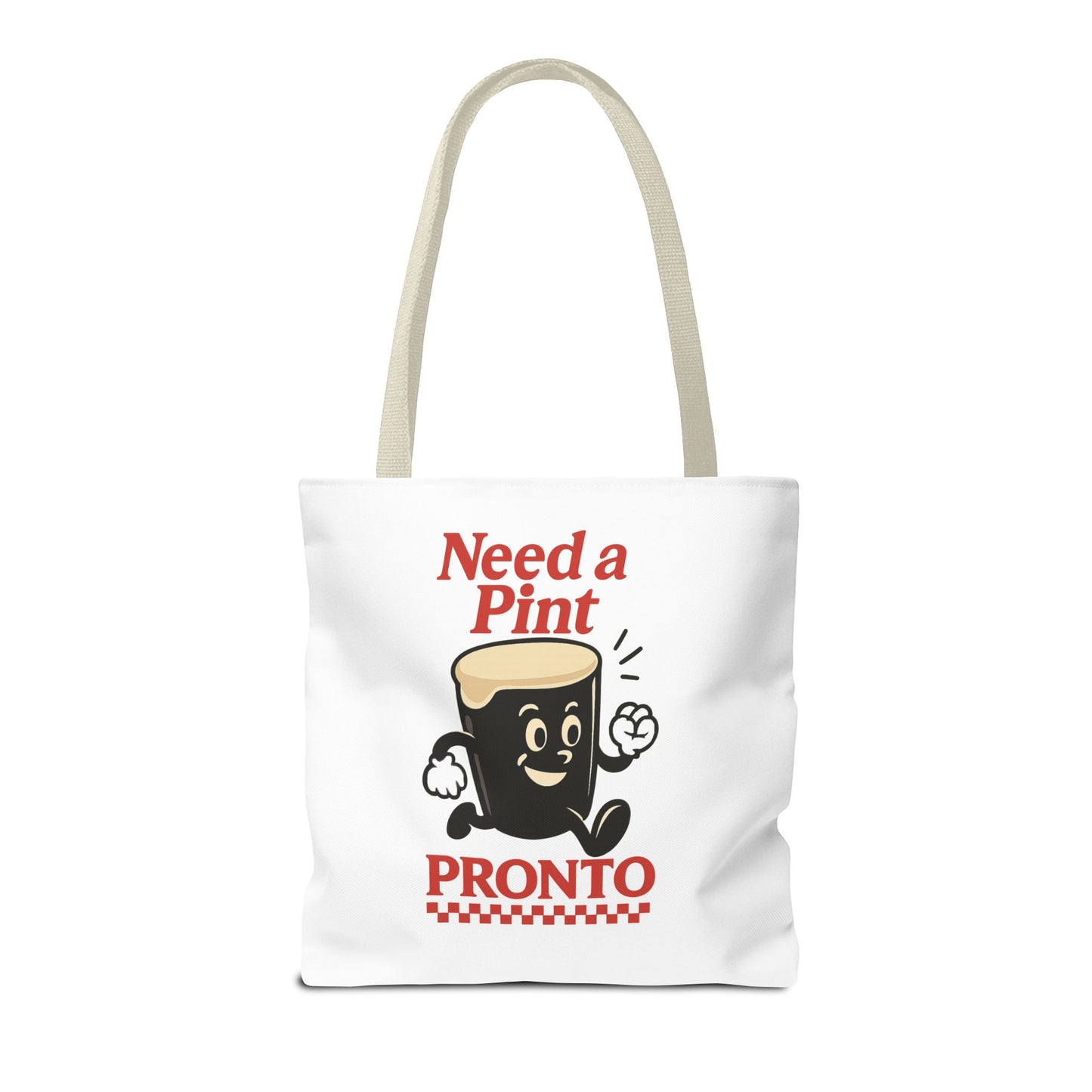 Funny Beer Lover Tote Bag - Need a Pint Pronto, Guinness lover tote bag, Great for Parties, Gifts, and Everyday Use