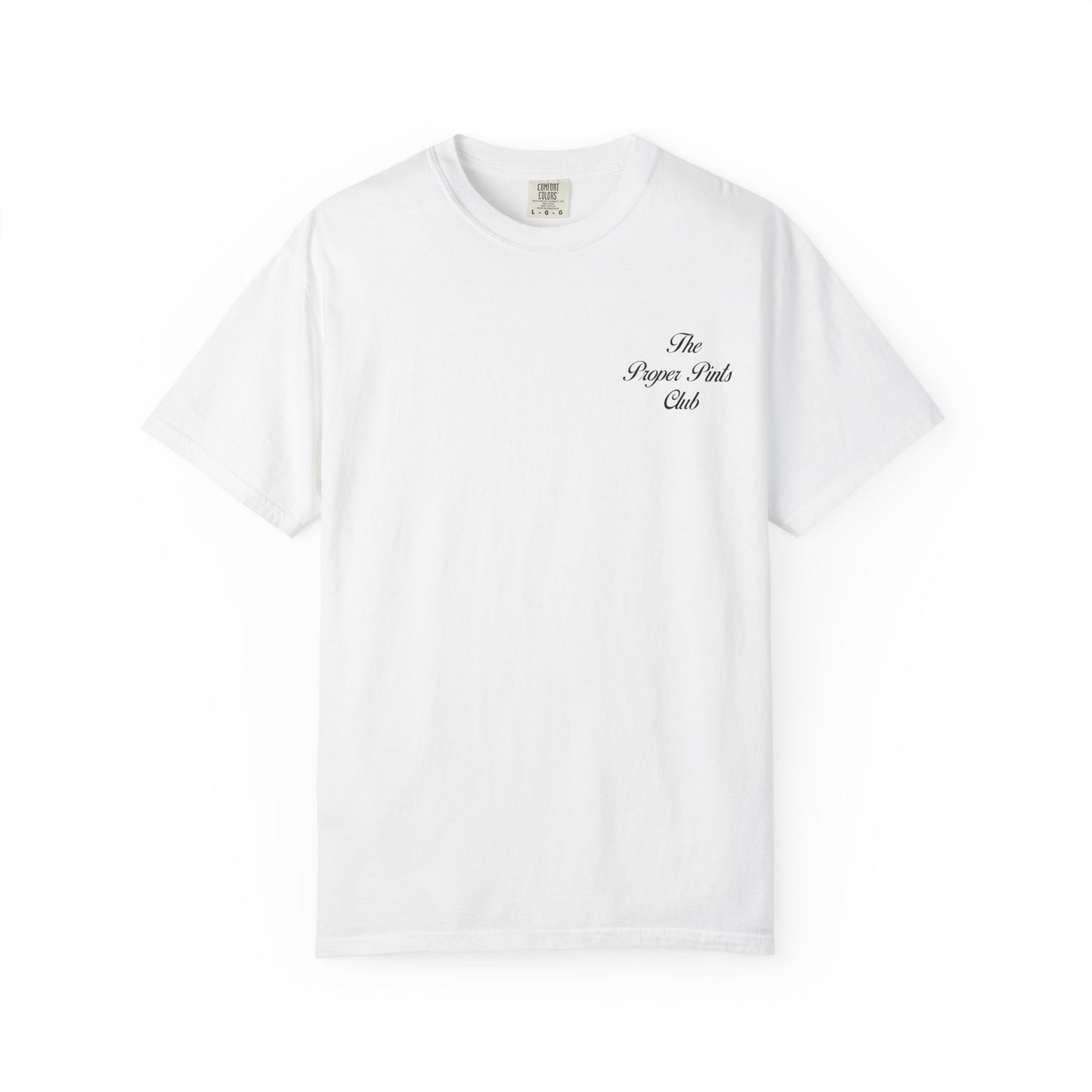 Unisex T-Shirt Proper Pints Guinness Club Front and Back Design