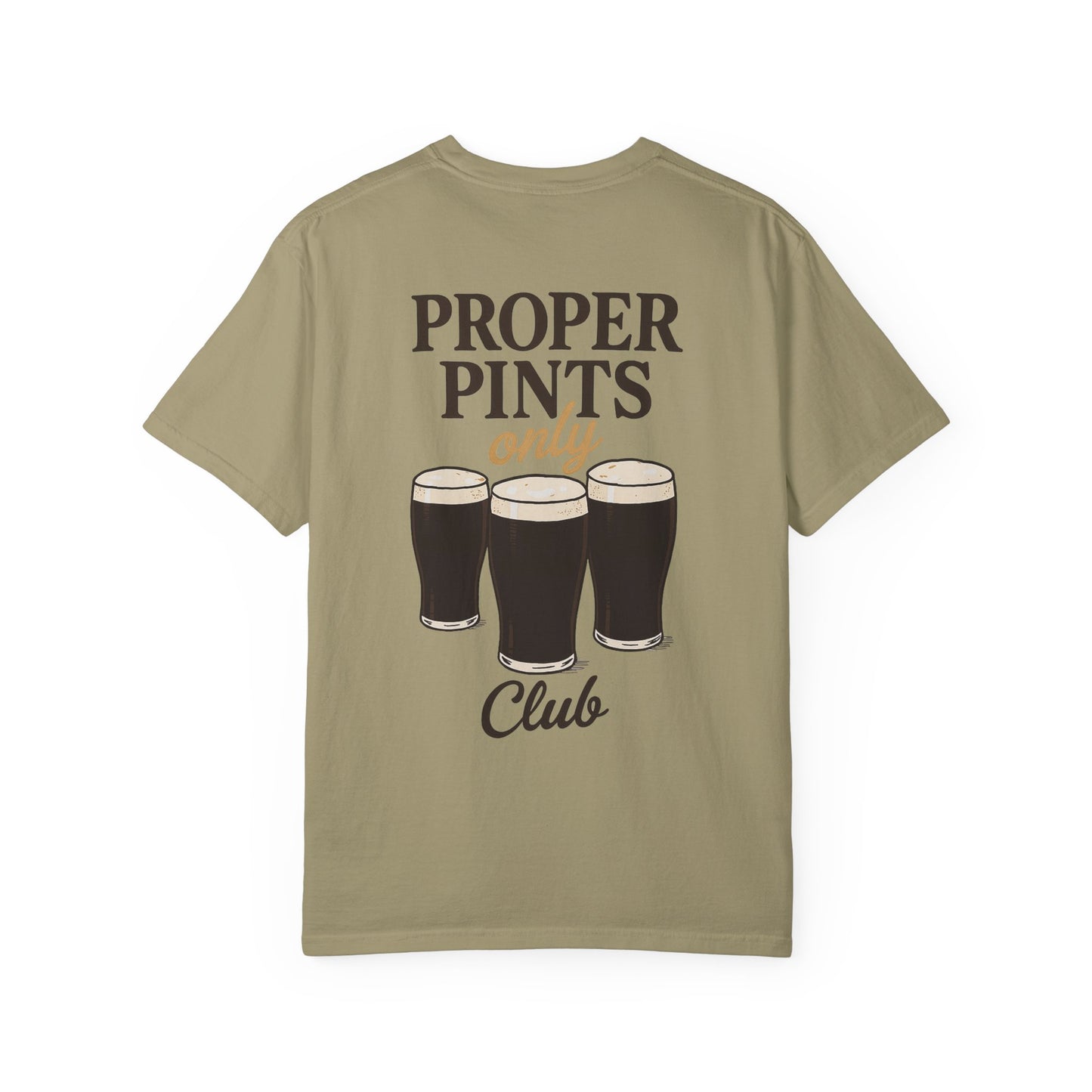 Proper Pints Guinness Club T Shirt- Front and Back Design