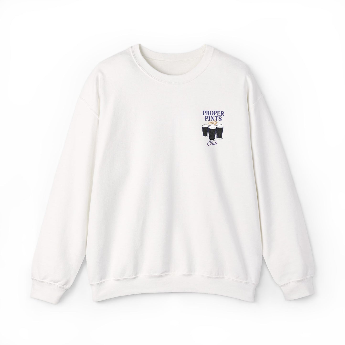Proper Pints Club Embroidered Crewneck