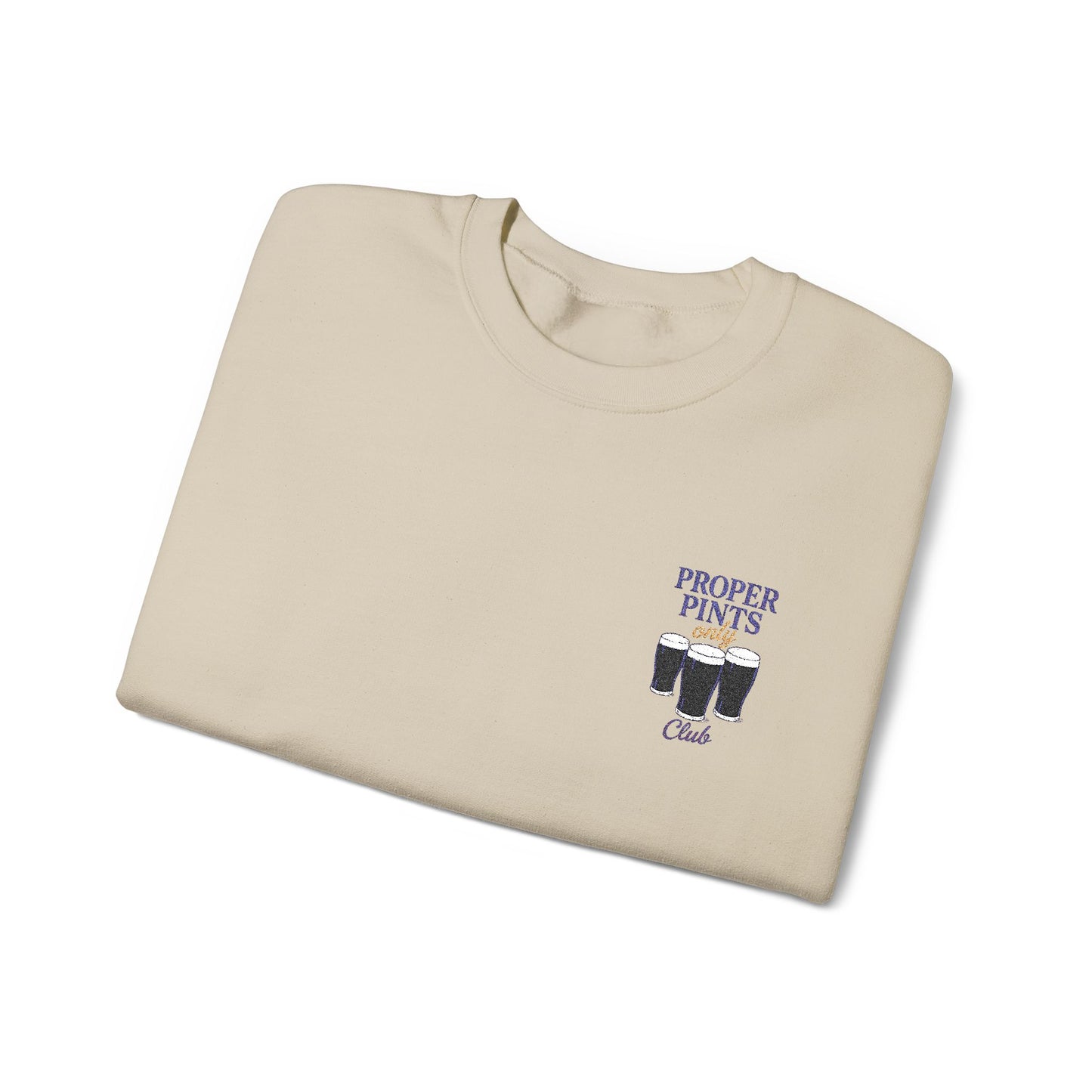 Proper Pints Club Embroidered Crewneck