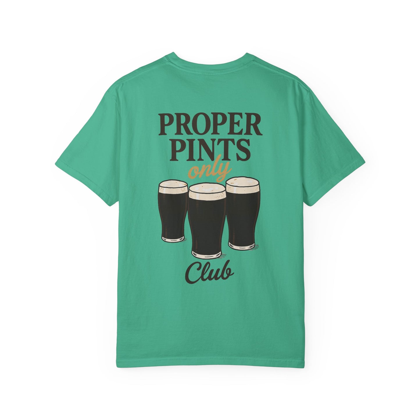 Proper Pints Guinness Club T Shirt- Front and Back Design