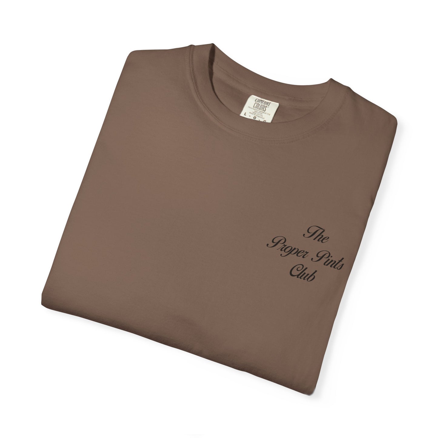 Unisex T-Shirt Proper Pints Guinness Club Front and Back Design