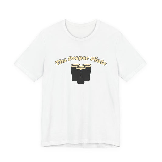 The Proper Pints T-Shirt — Retro Beer Pint Graphic Tee