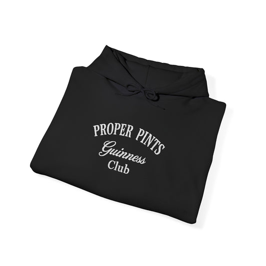 Embroidered Hoodie - Proper Pints Guinness Club