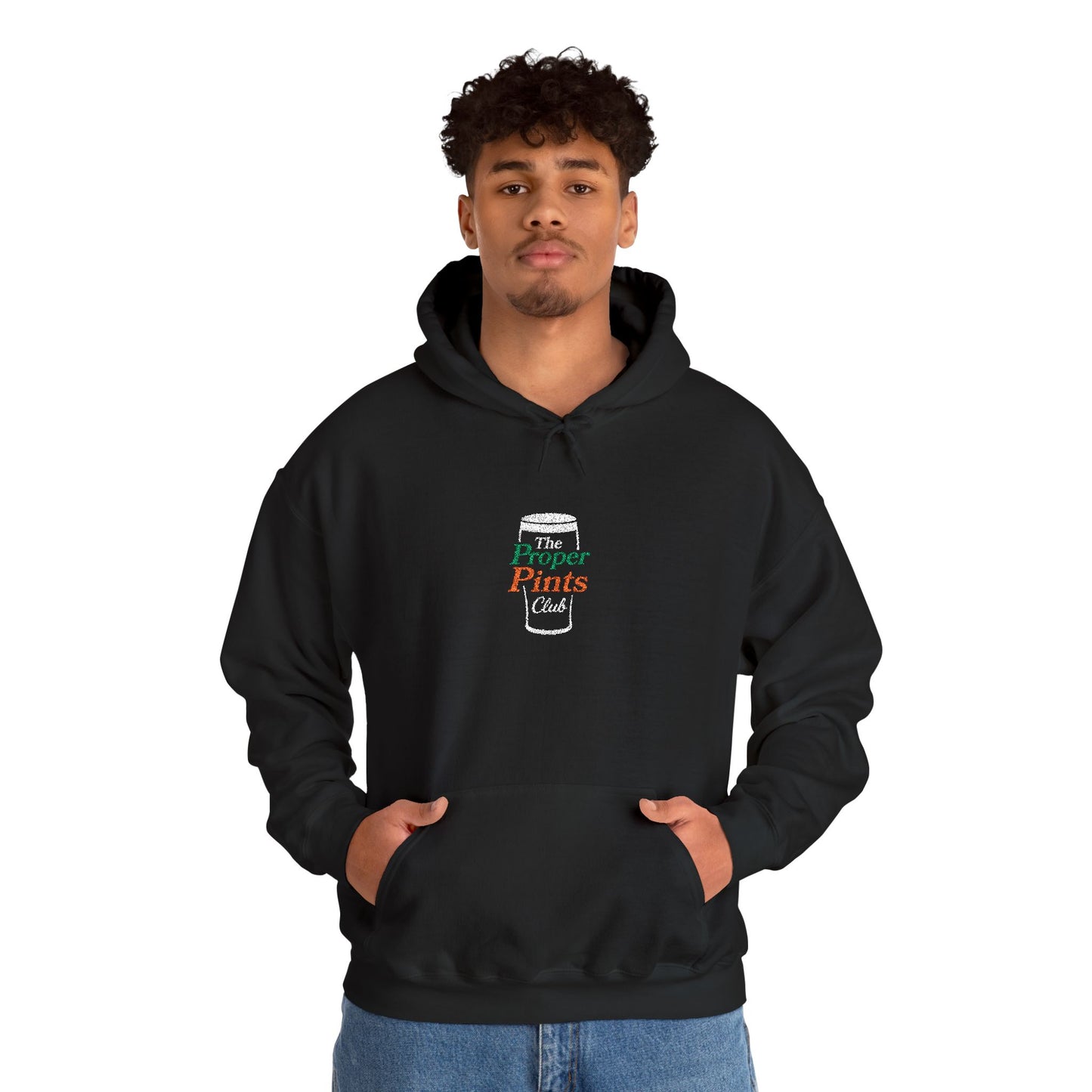 Embroidered Hoodie - The Proper Pints Club, Ireland Colours