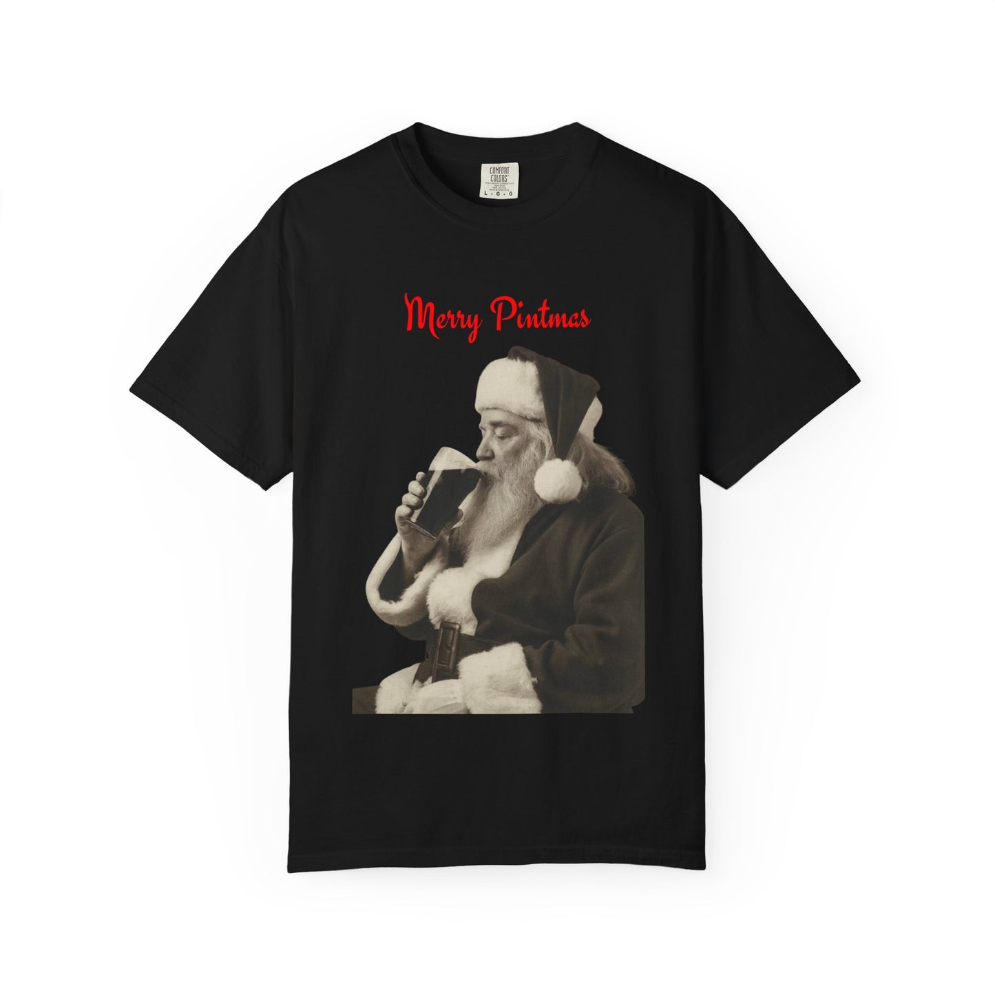 Merry Pintmas - Santa Drinking a Guinness Tee