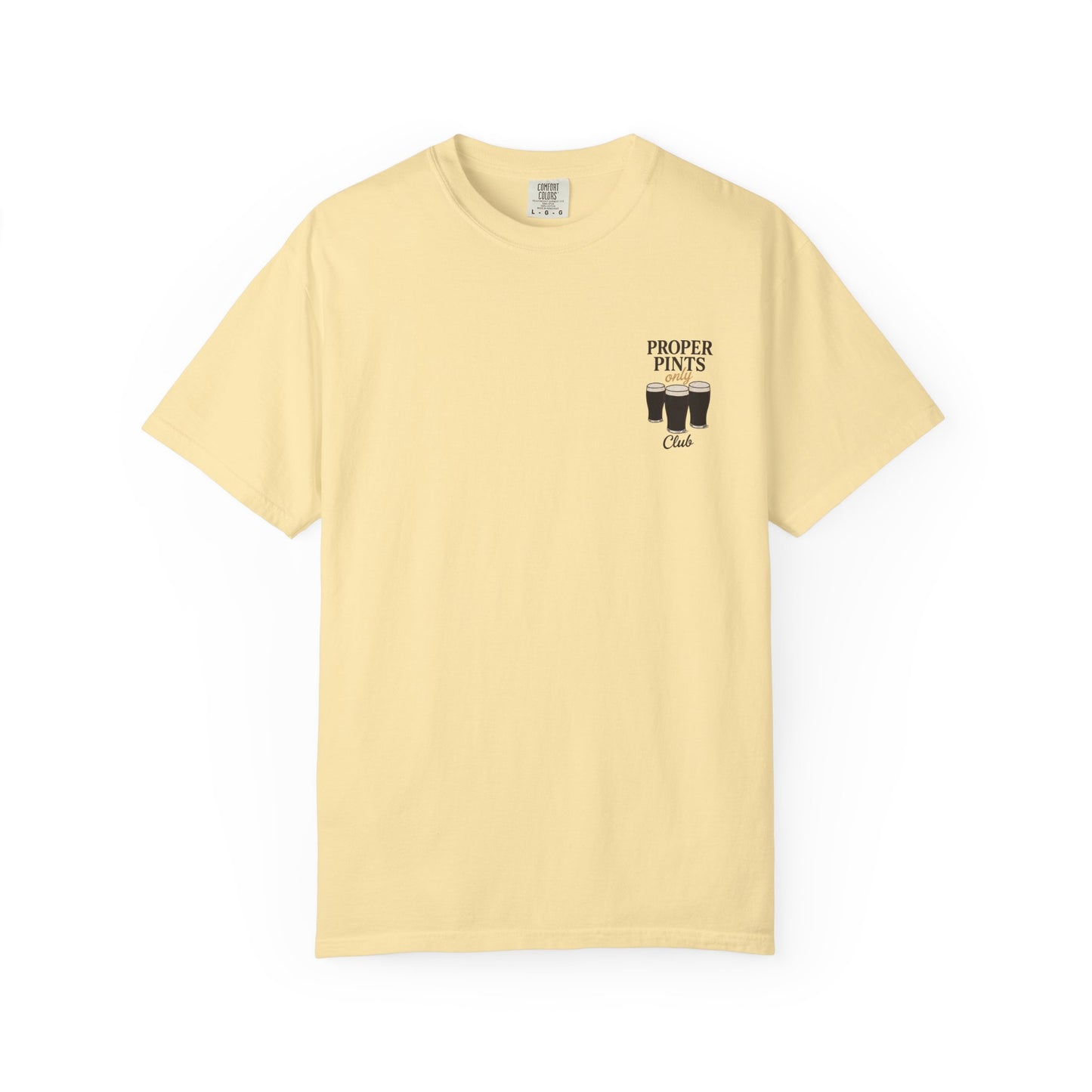 Proper Pints Guinness Club T Shirt- Front and Back Design