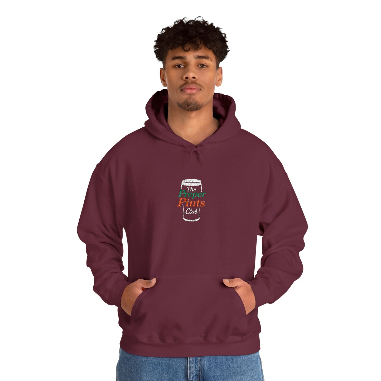 Embroidered Hoodie - The Proper Pints Club, Ireland Colours