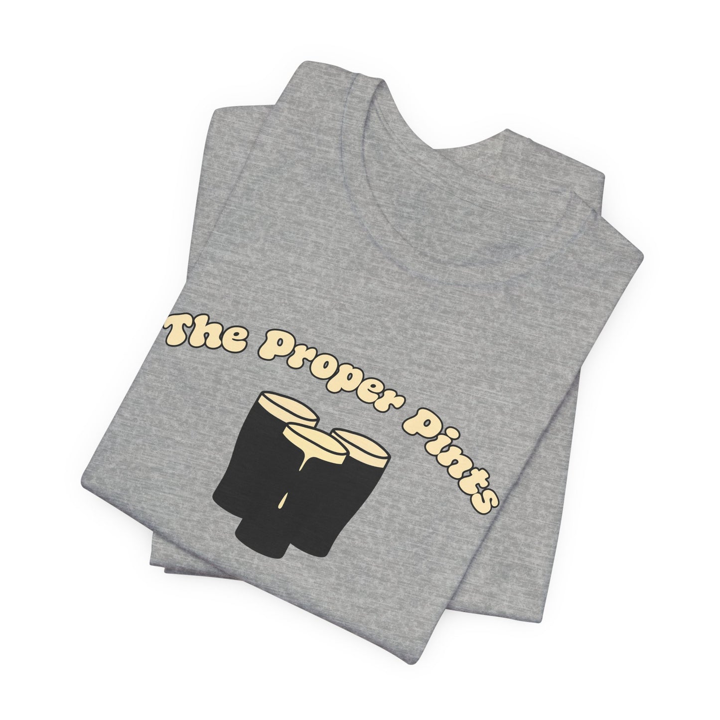 The Proper Pints T-Shirt — Retro Beer Pint Graphic Tee