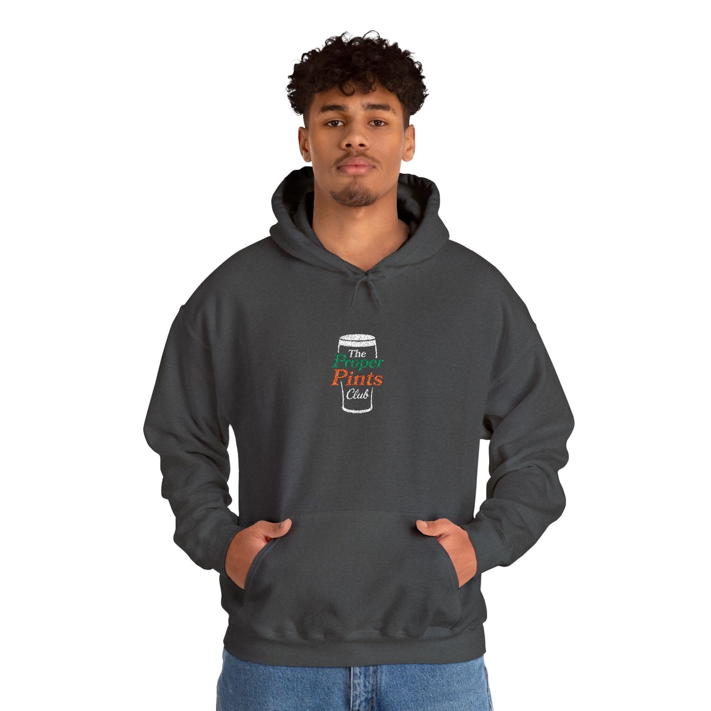 Embroidered Hoodie - The Proper Pints Club, Ireland Colours