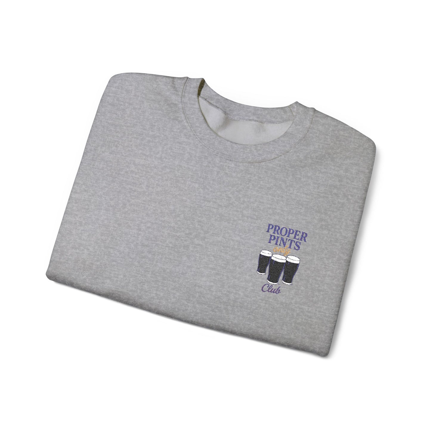 Proper Pints Club Embroidered Crewneck