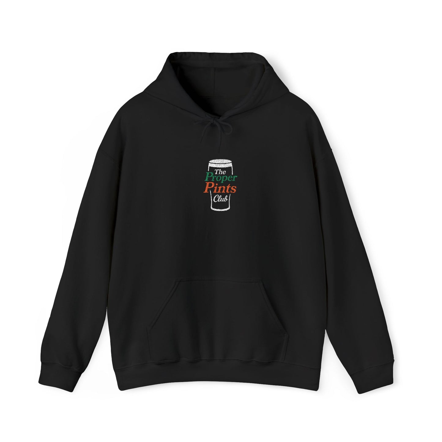 Embroidered Hoodie - The Proper Pints Club, Ireland Colours