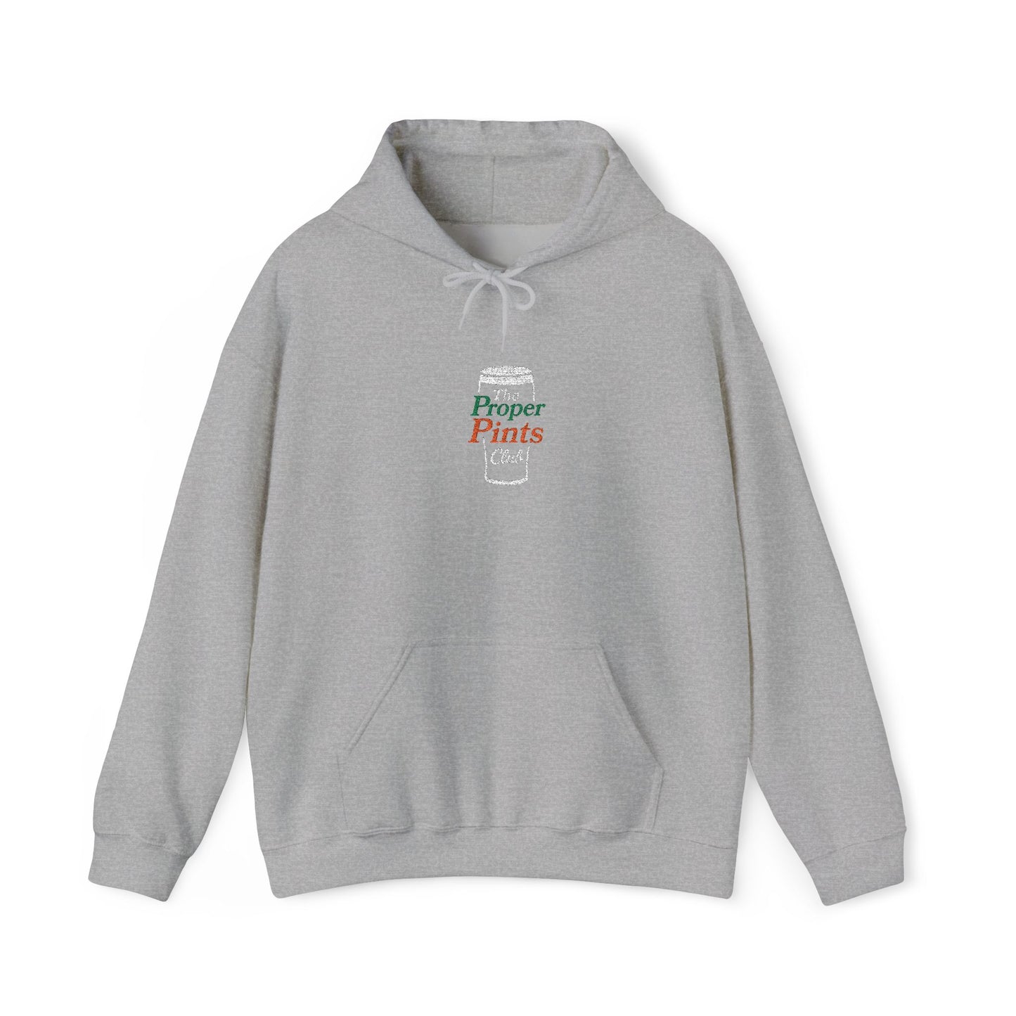 Embroidered Hoodie - The Proper Pints Club, Ireland Colours