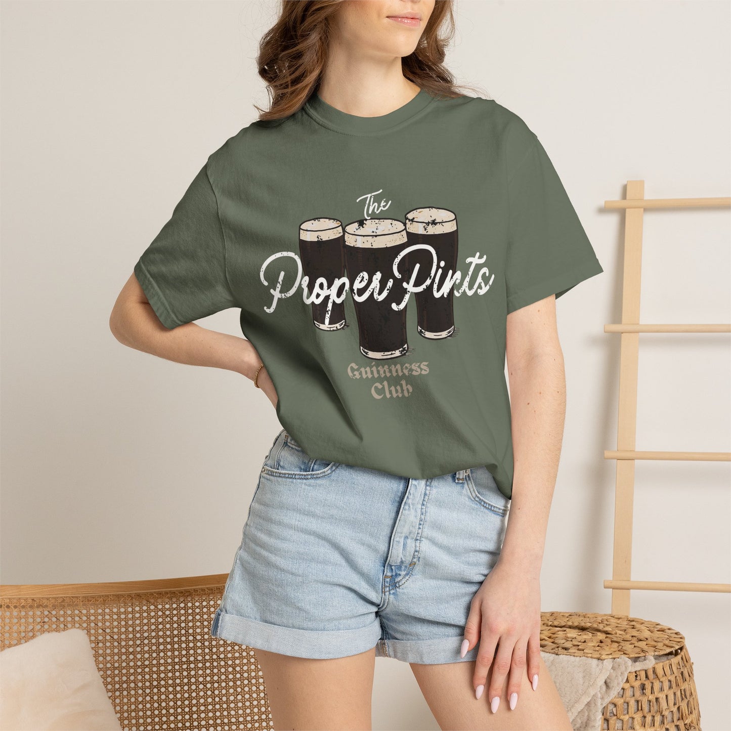 Vintage Distressed Proper Pints Guinness Club T-Shirt