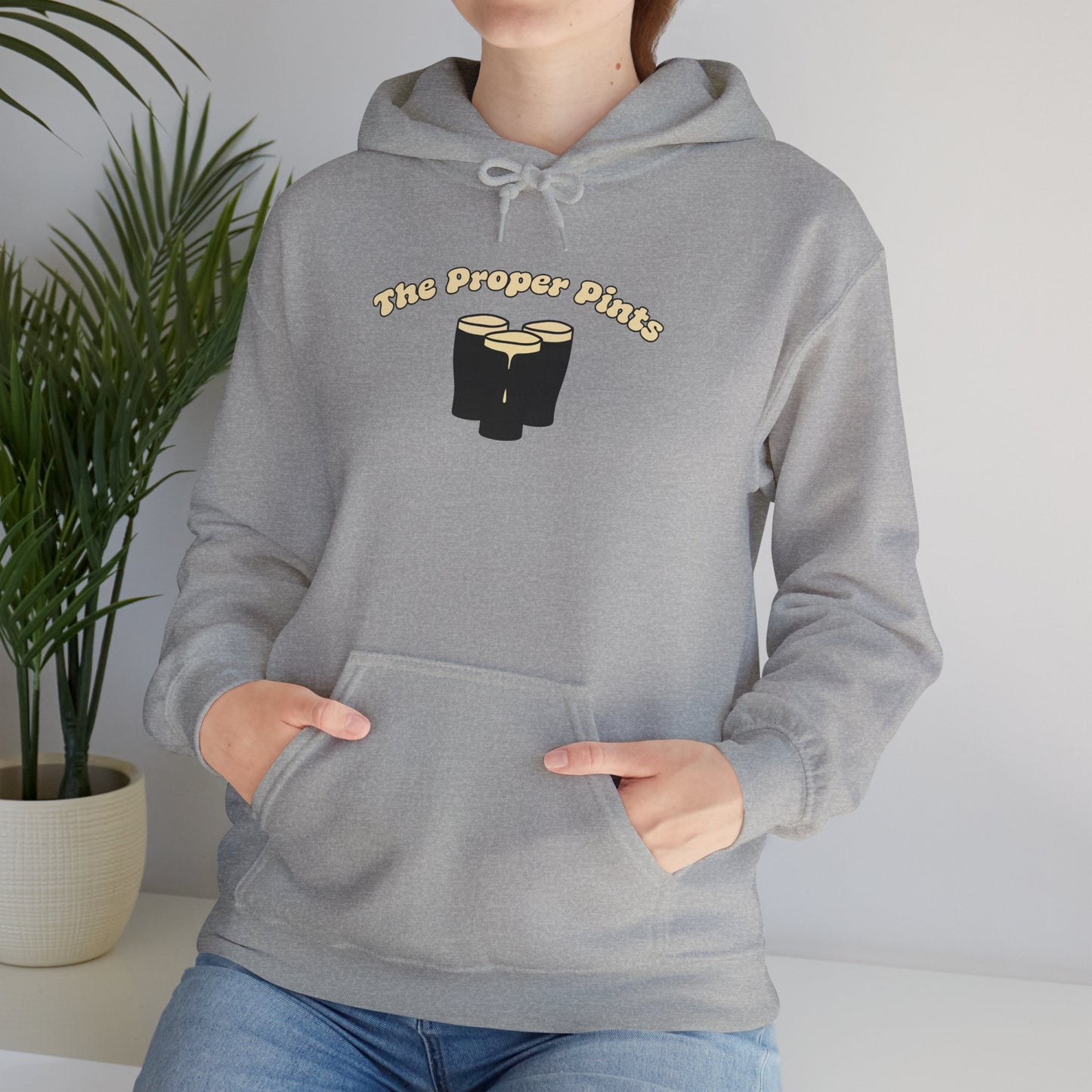 The Proper Pints Guinness Cream Retro Print Hoodie