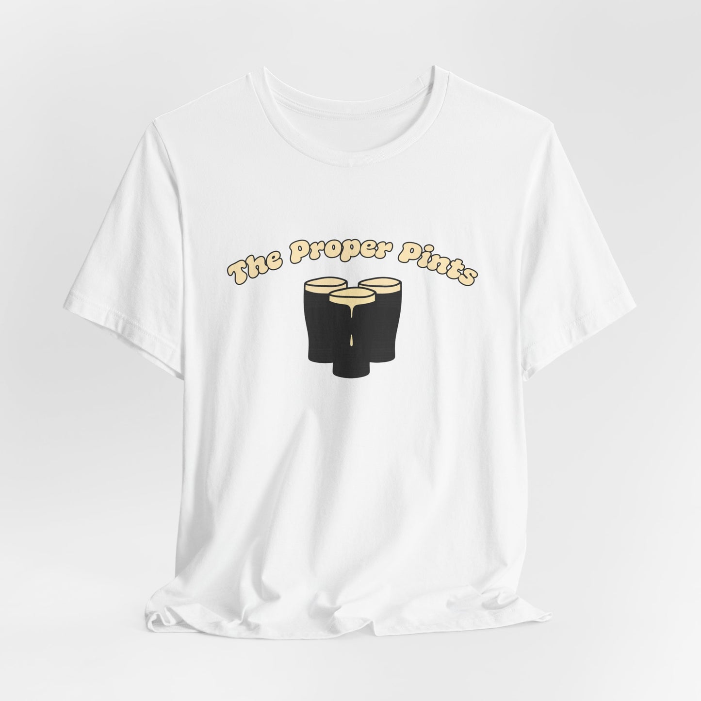 The Proper Pints T-Shirt — Retro Beer Pint Graphic Tee