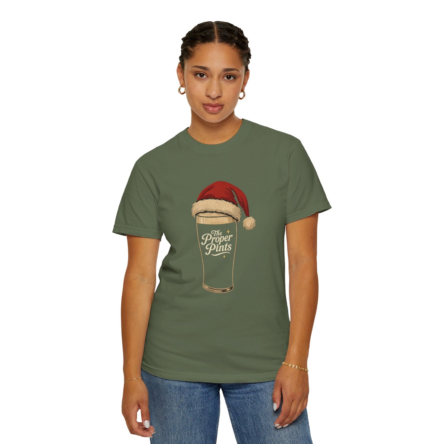 Santa Pint Christmas Tee
