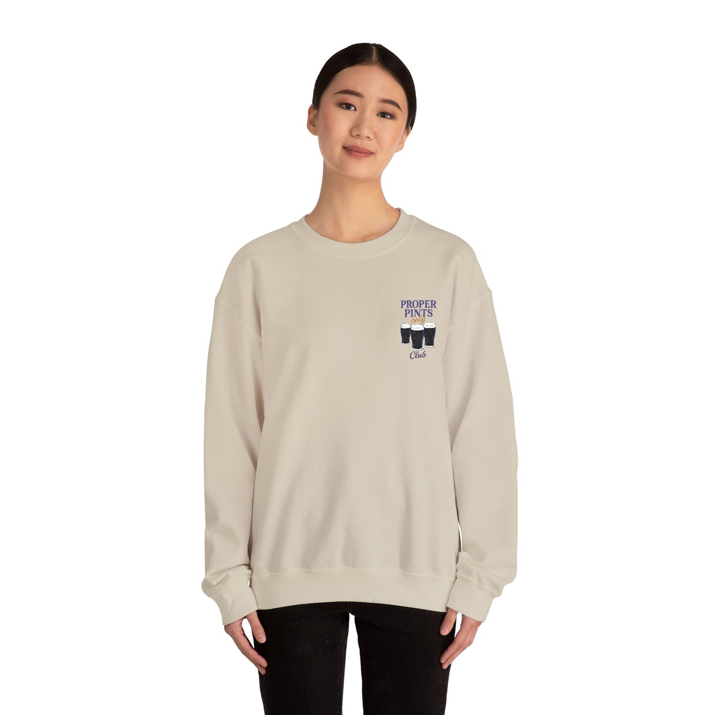 Proper Pints Club Embroidered Crewneck