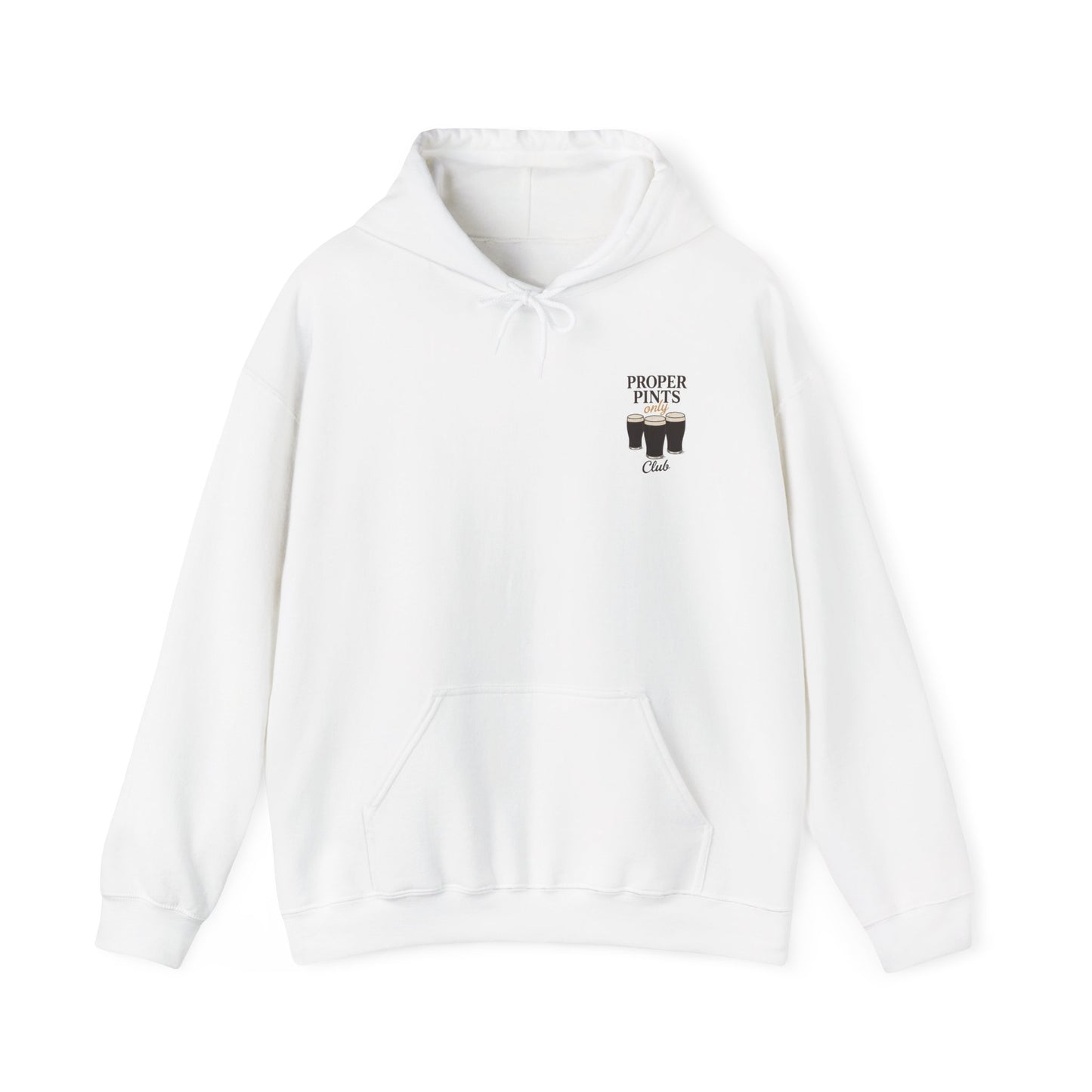 Proper Pints Only Club Guinness Hoodie - Unisex Sweatshirt, Guinness Beer Lover Hooded,