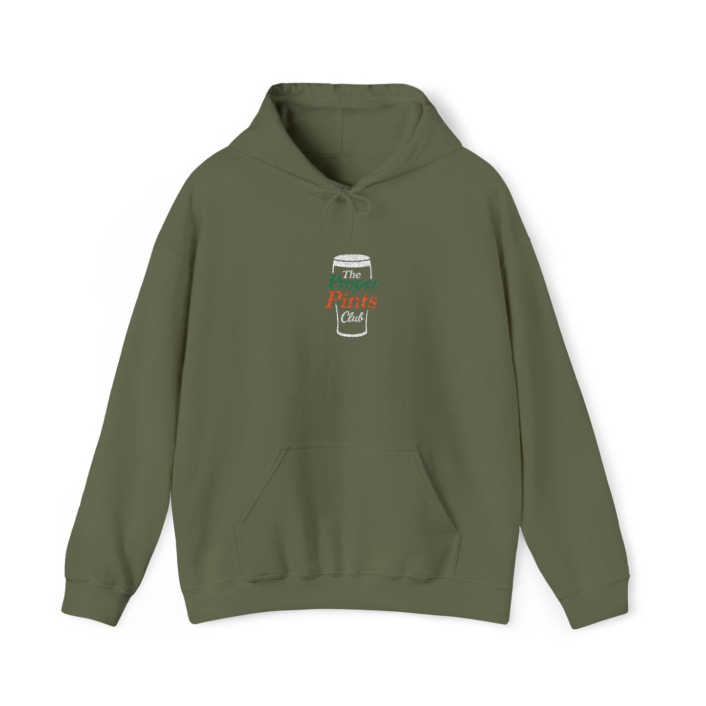 Embroidered Hoodie - The Proper Pints Club, Ireland Colours