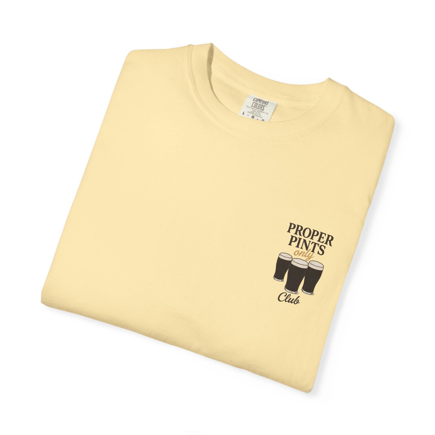 Proper Pints Guinness Club T Shirt- Front and Back Design