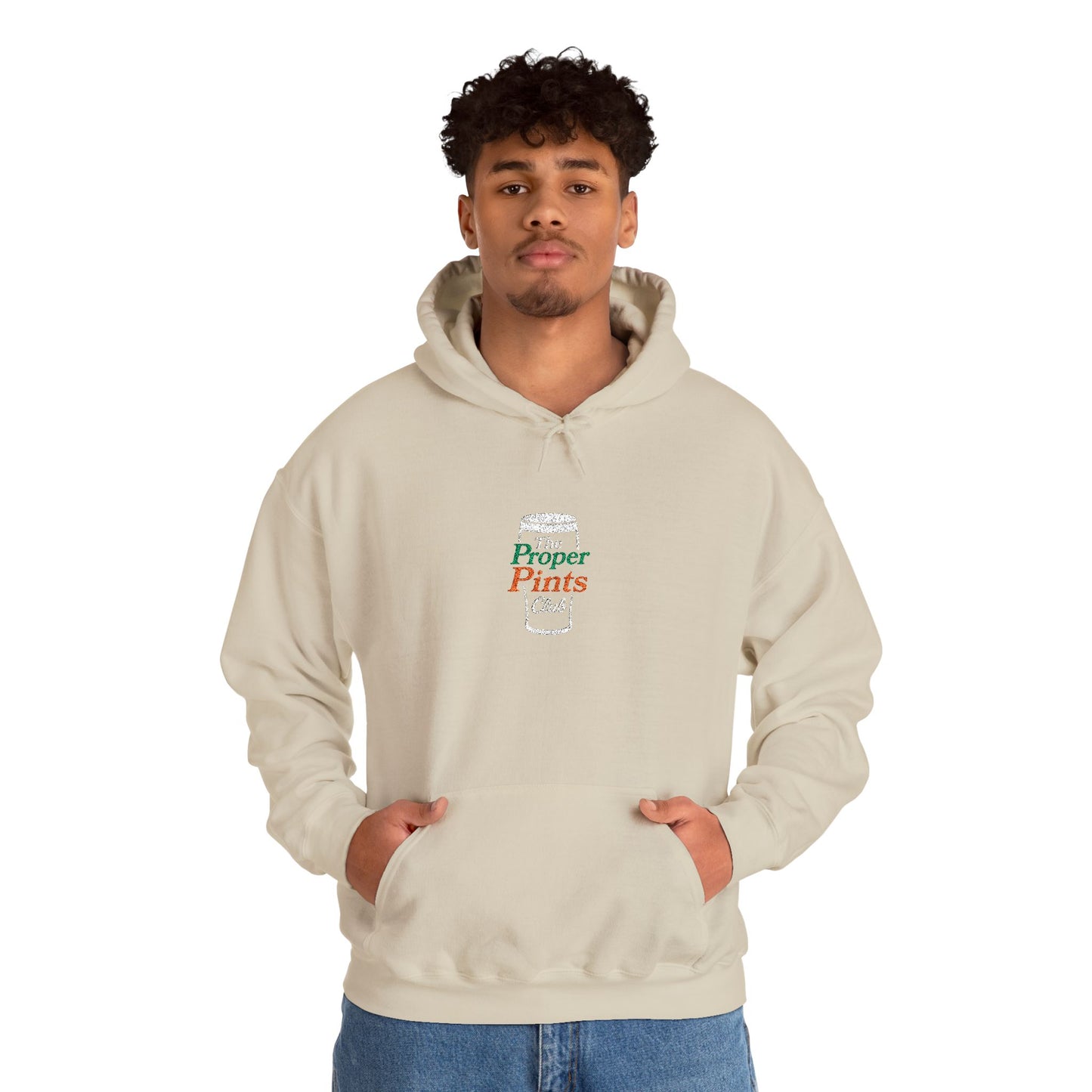 Embroidered Hoodie - The Proper Pints Club, Ireland Colours